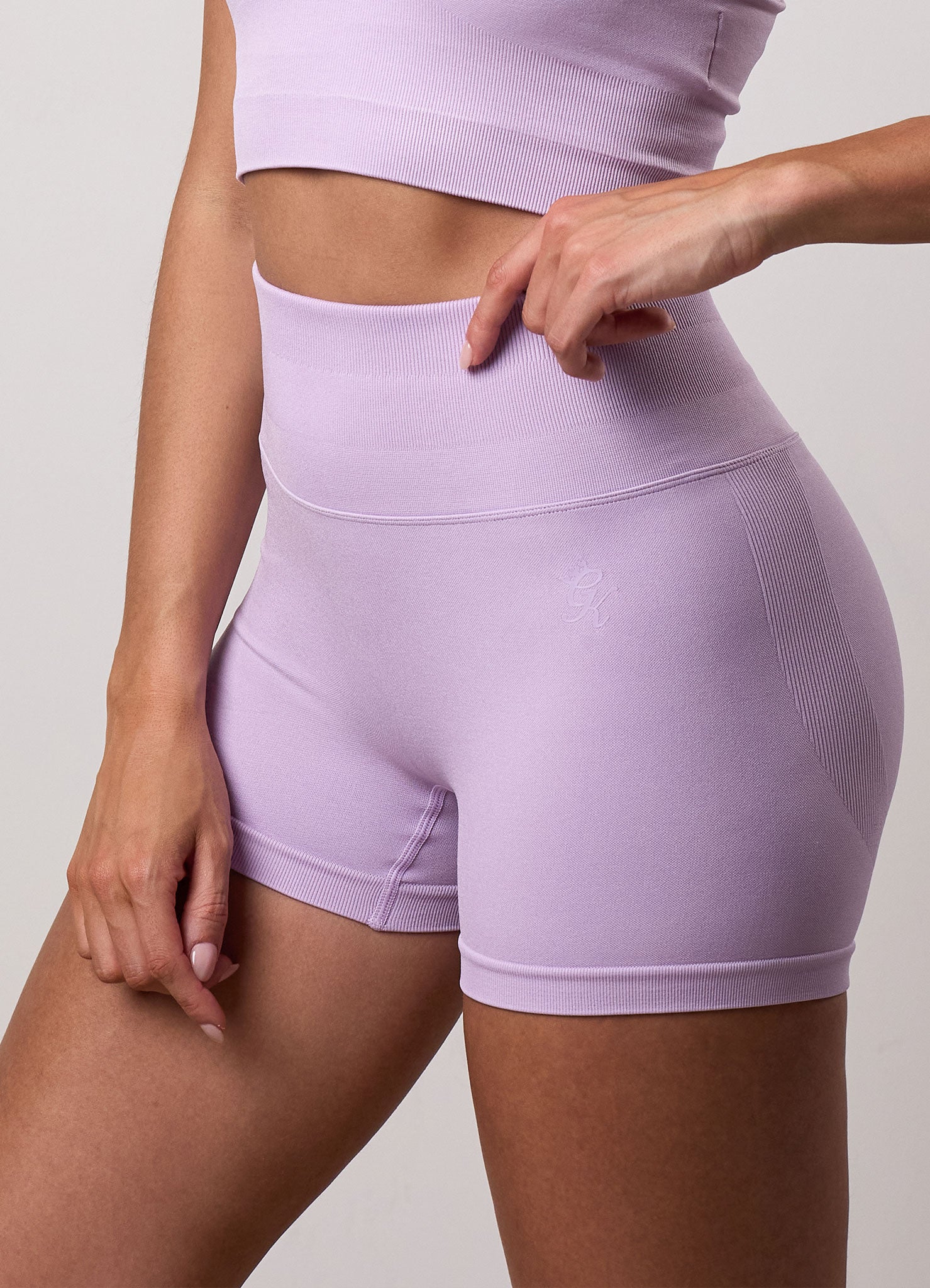 Gym King Sculpt Seamless 3" Short - Soft Lilac