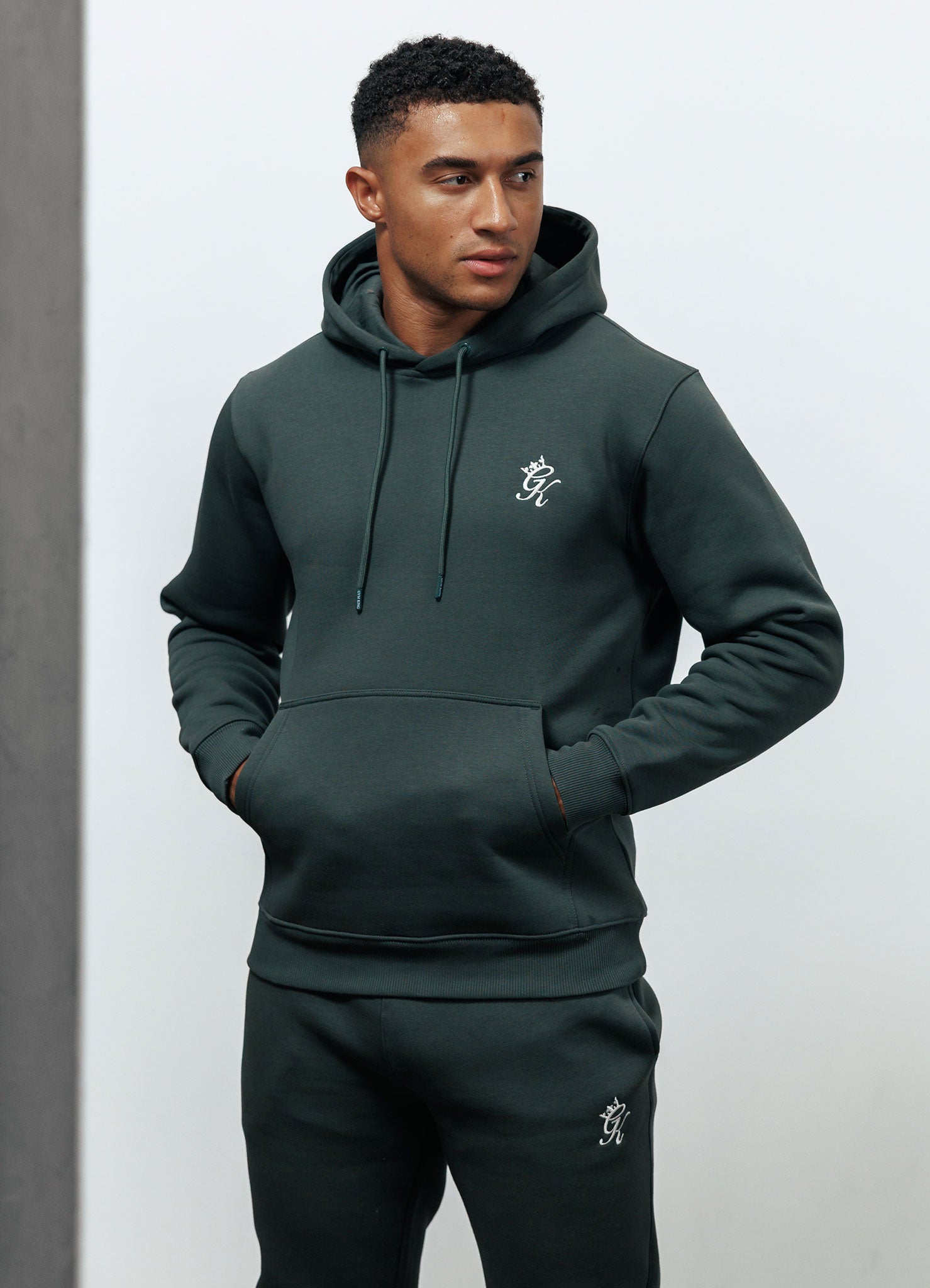 Gym King Fundamental Fleece Hoodie - Forest Green