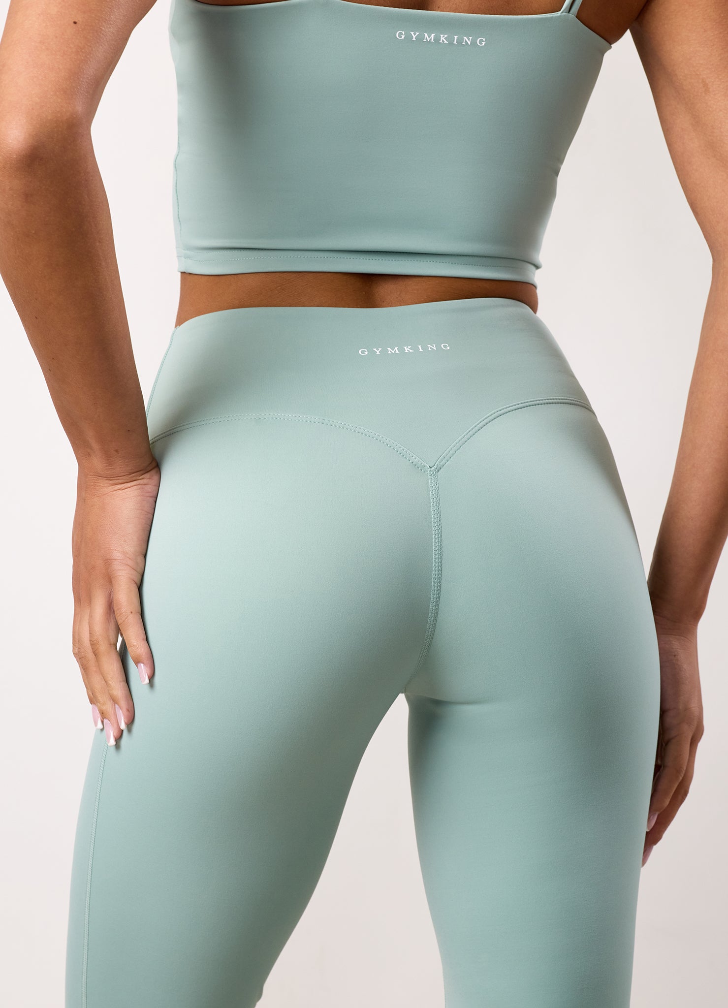 Gym King 365 Flared Yoga Legging Petite - Green Mist