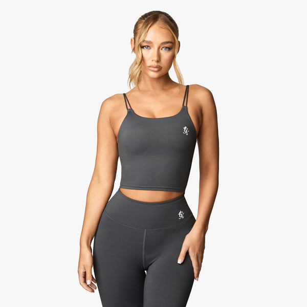 Gym King 365 Long Line Tank - Oyster Grey