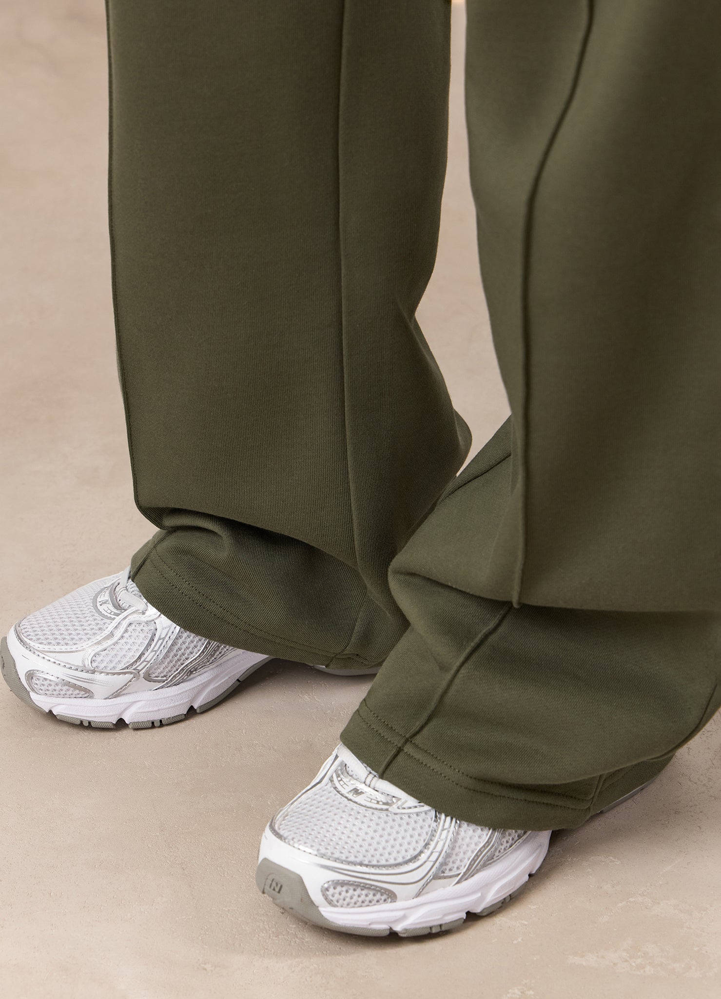 Gym King Powered By Belief Straight Leg Jogger - Warm Khaki