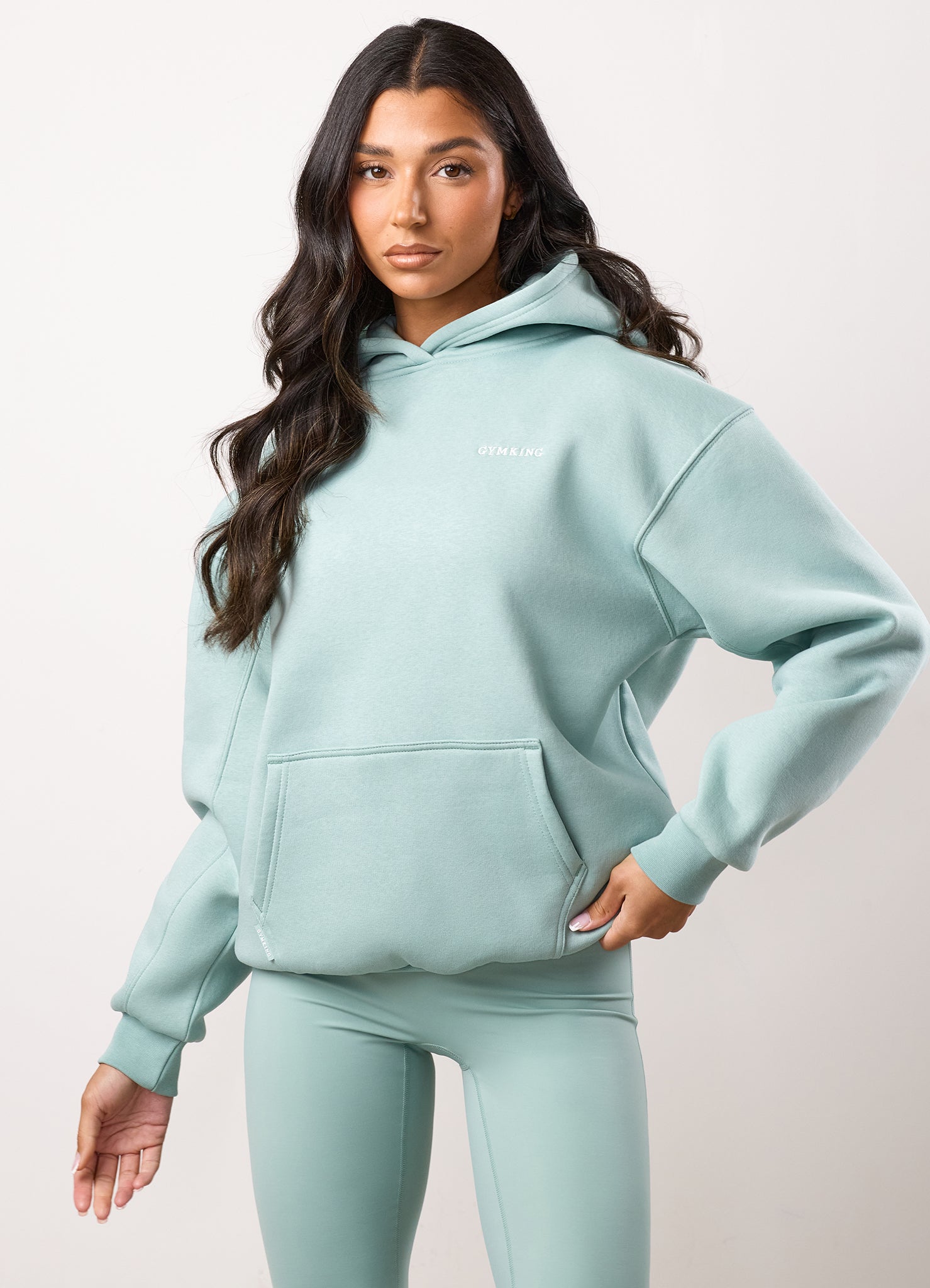 Gym King 365 Relaxed Fit Hood - Green Mist