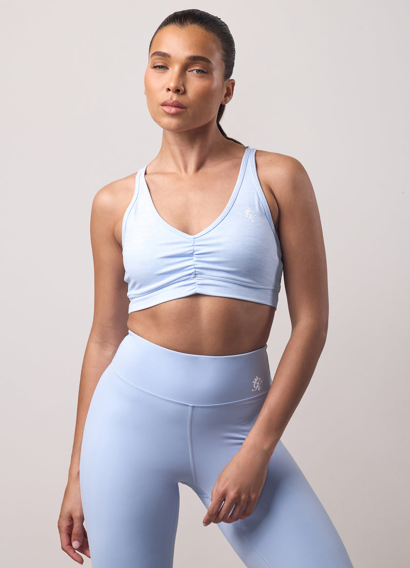 Gym King 365 Scrunch Bra - Hydrangea Blue Grindle