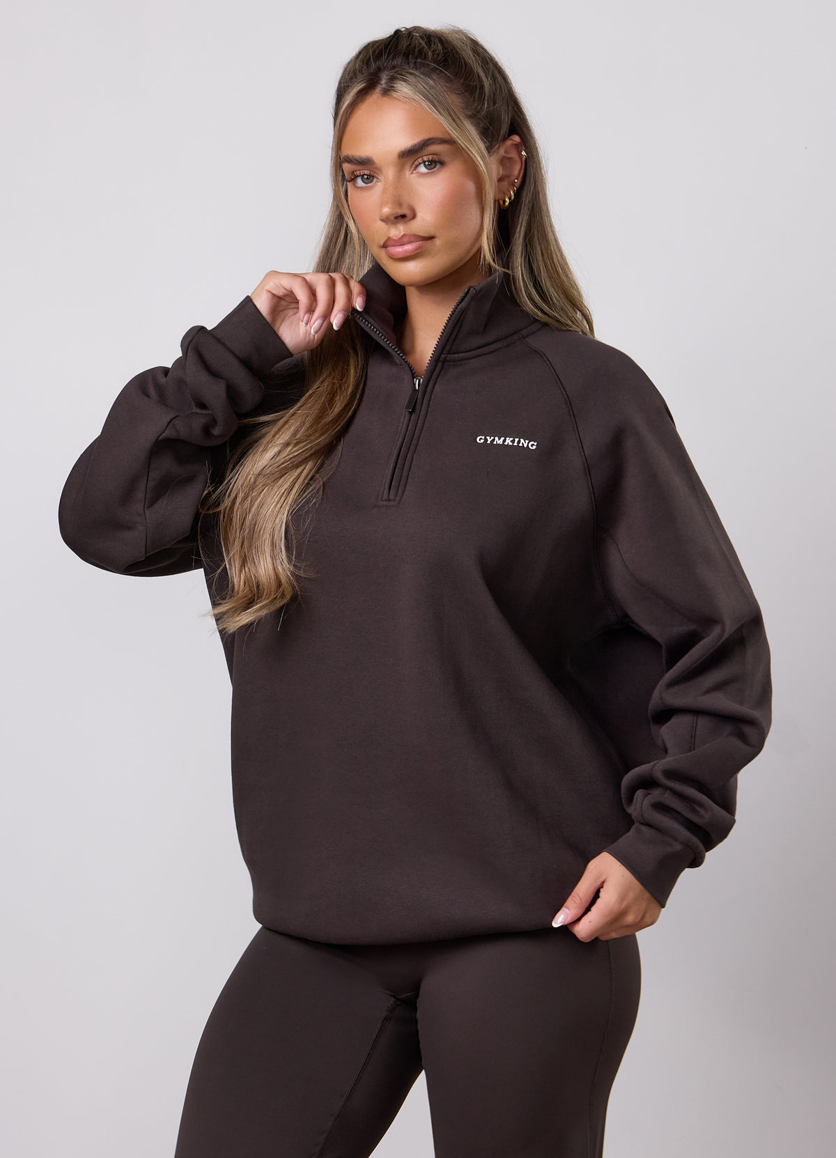 Gym King 365 Raglan Sleeve Funnel - Umber Brown