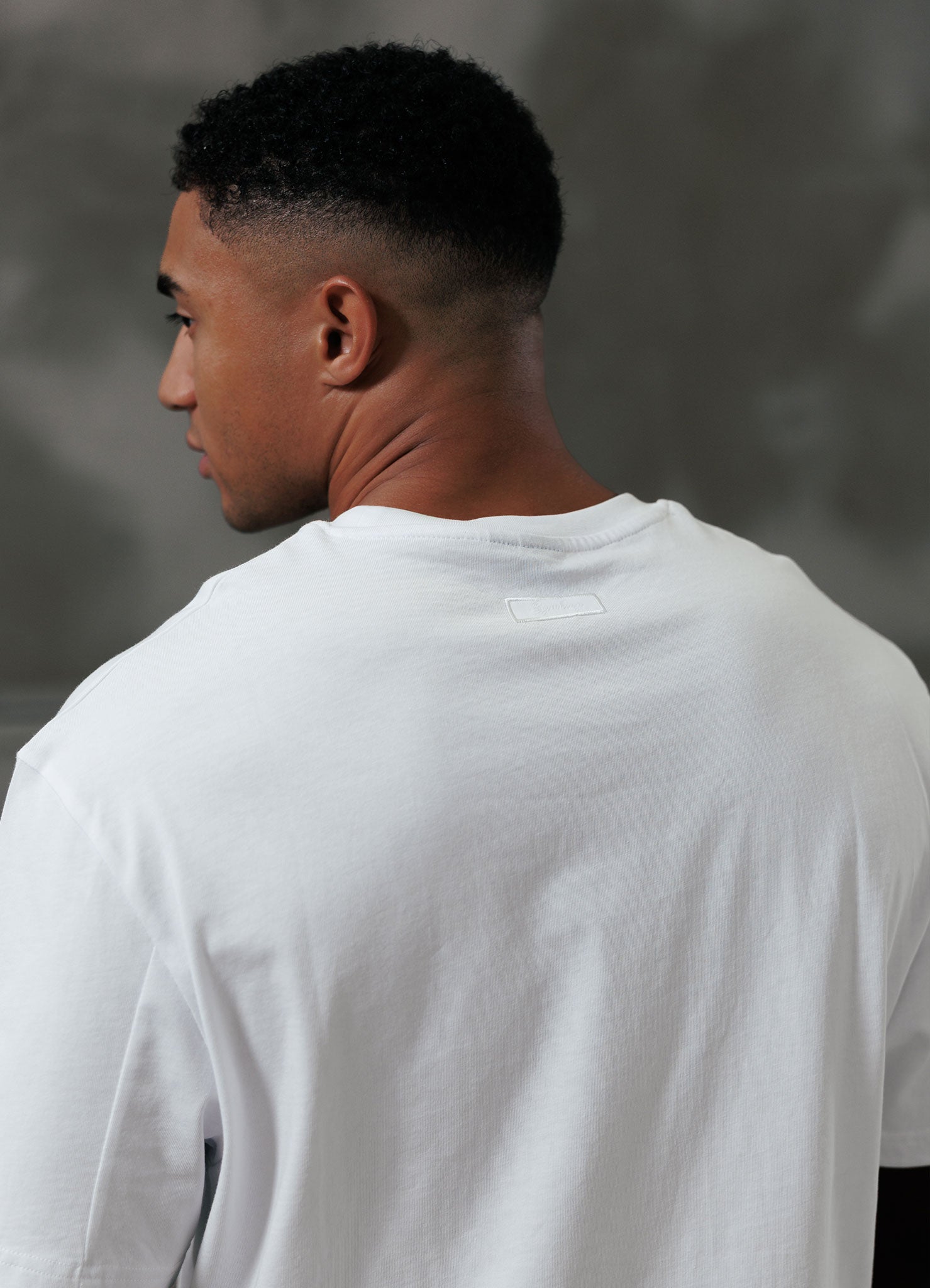 Gym King Script Relaxed Fit Tee - White