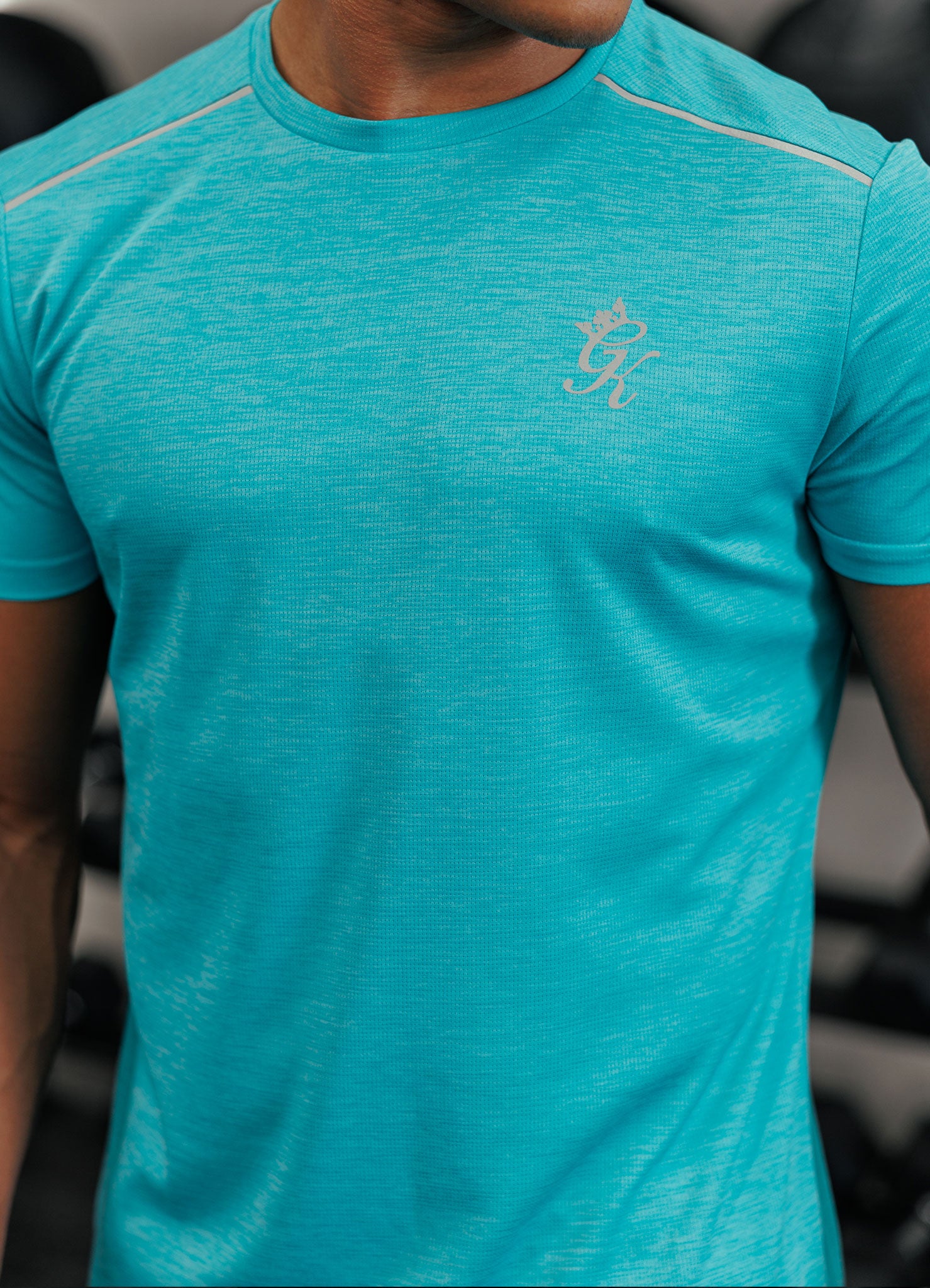 Gym King Element Tee - Turquoise Marl