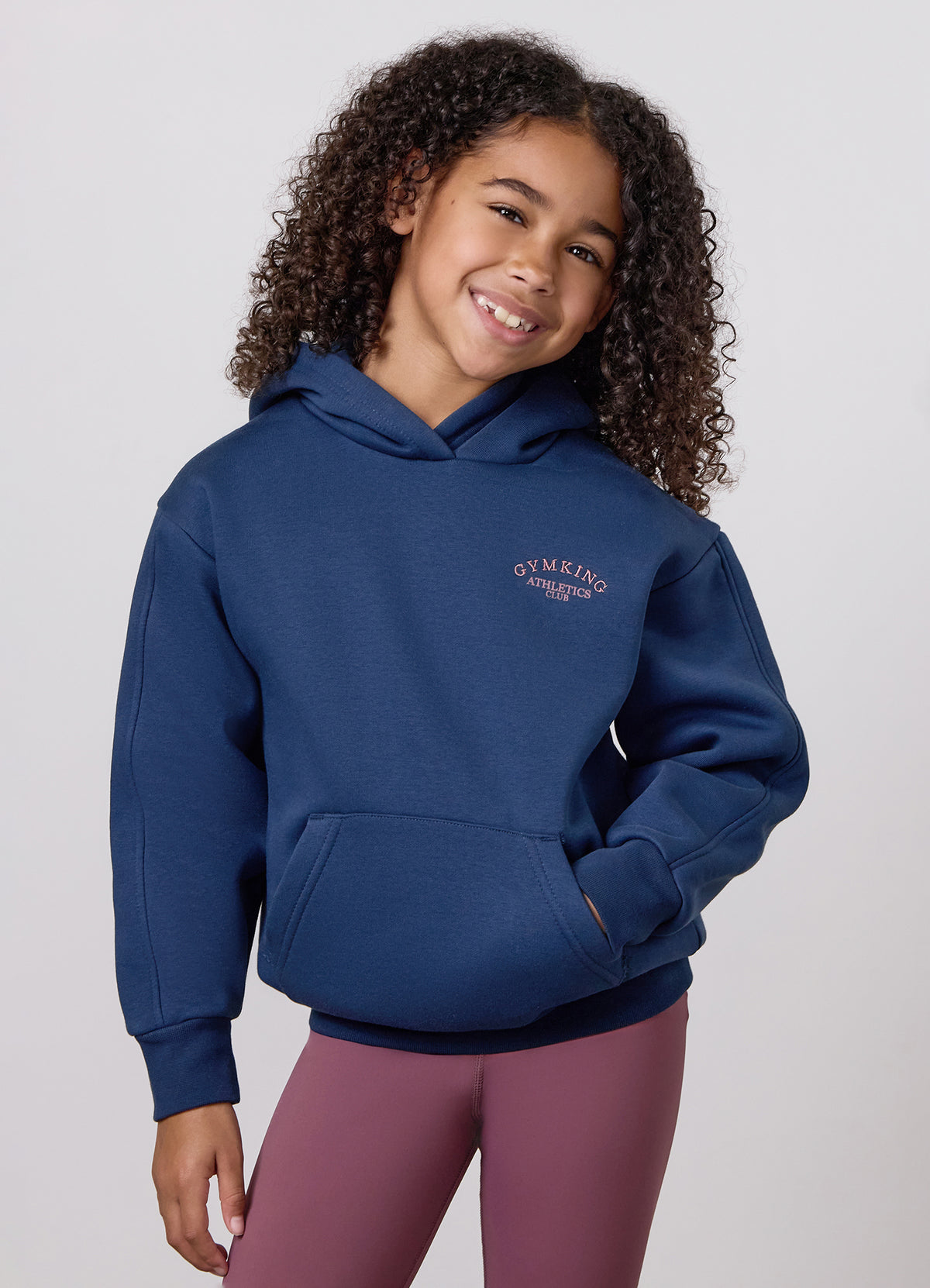 Gym King Older Kids Athletics Club Oversized Hoodie - Midnight