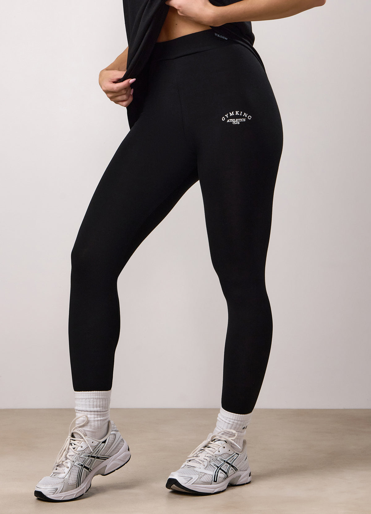 Gym King Athletics Club Jersey Legging - Black