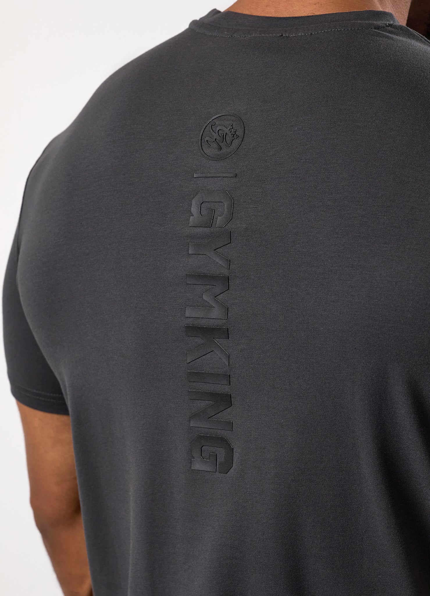 Gym King Aventus Jersey Tee - Dark Pewter