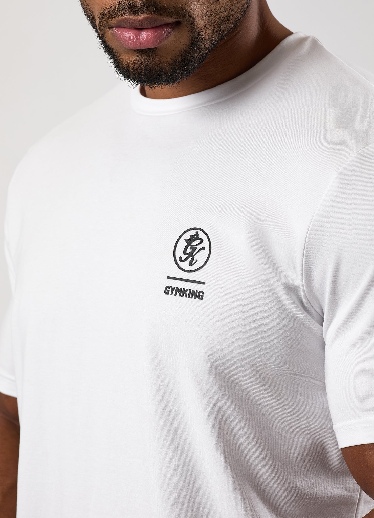 Gym King Aventus Jersey Tee - White