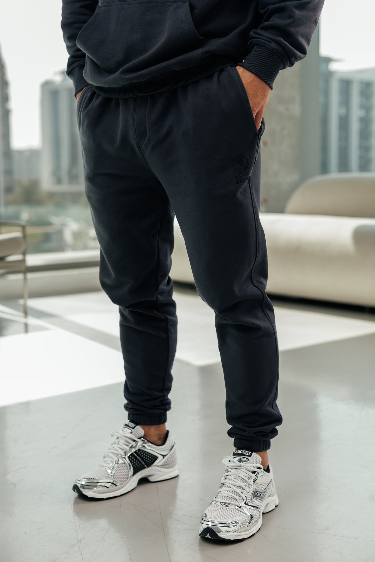 Gym King Aventus Loopback Jogger - Dark Pewter