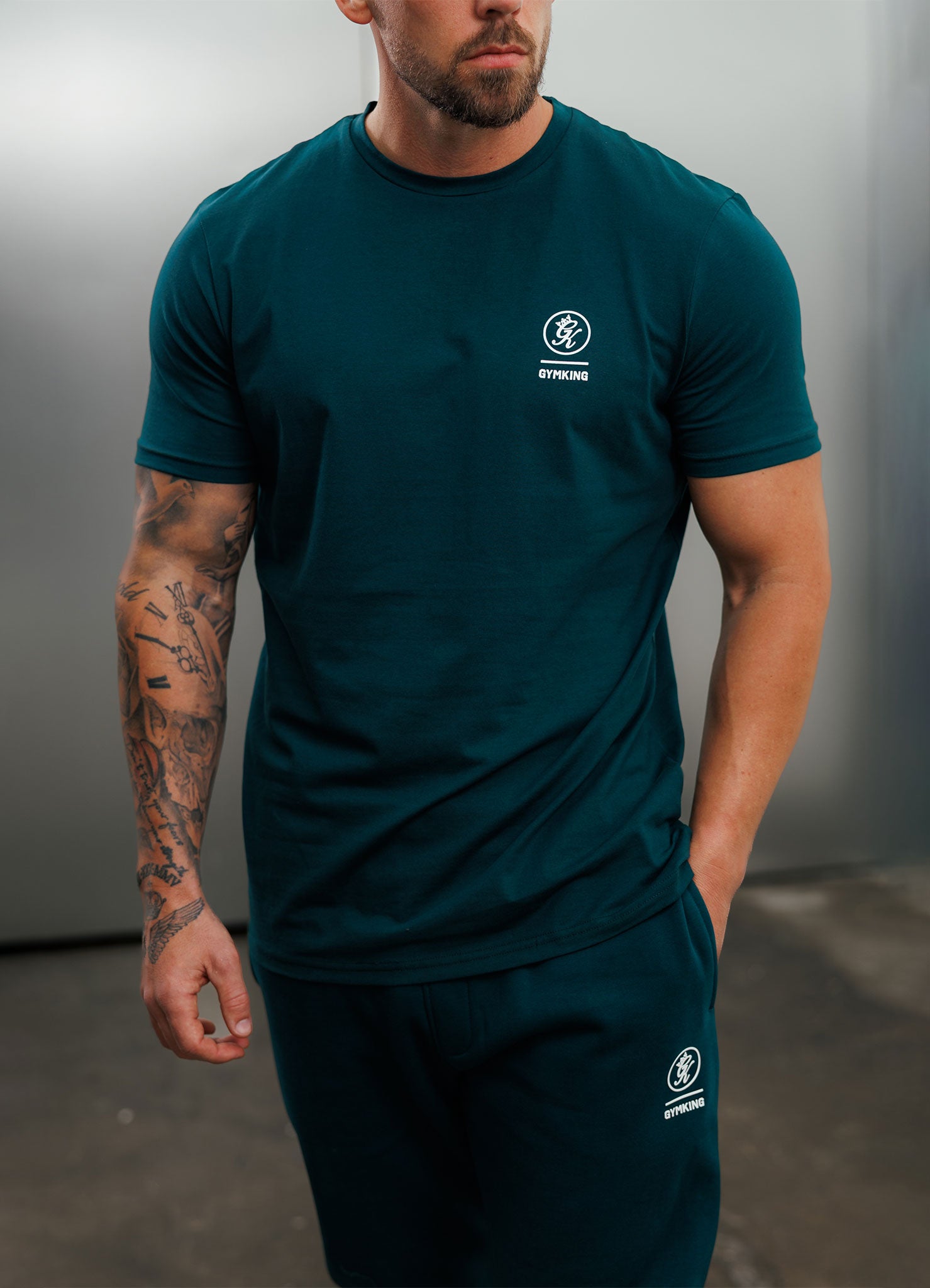 Gym King Aventus Jersey Tee - Teal