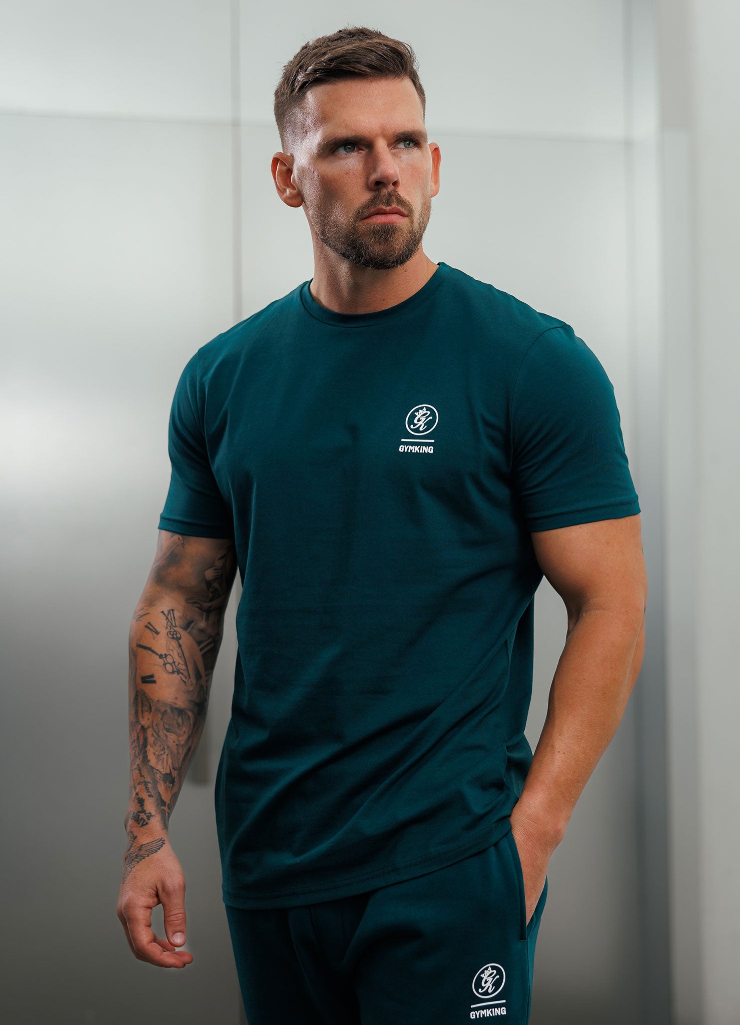 Gym King Aventus Jersey Tee - Teal