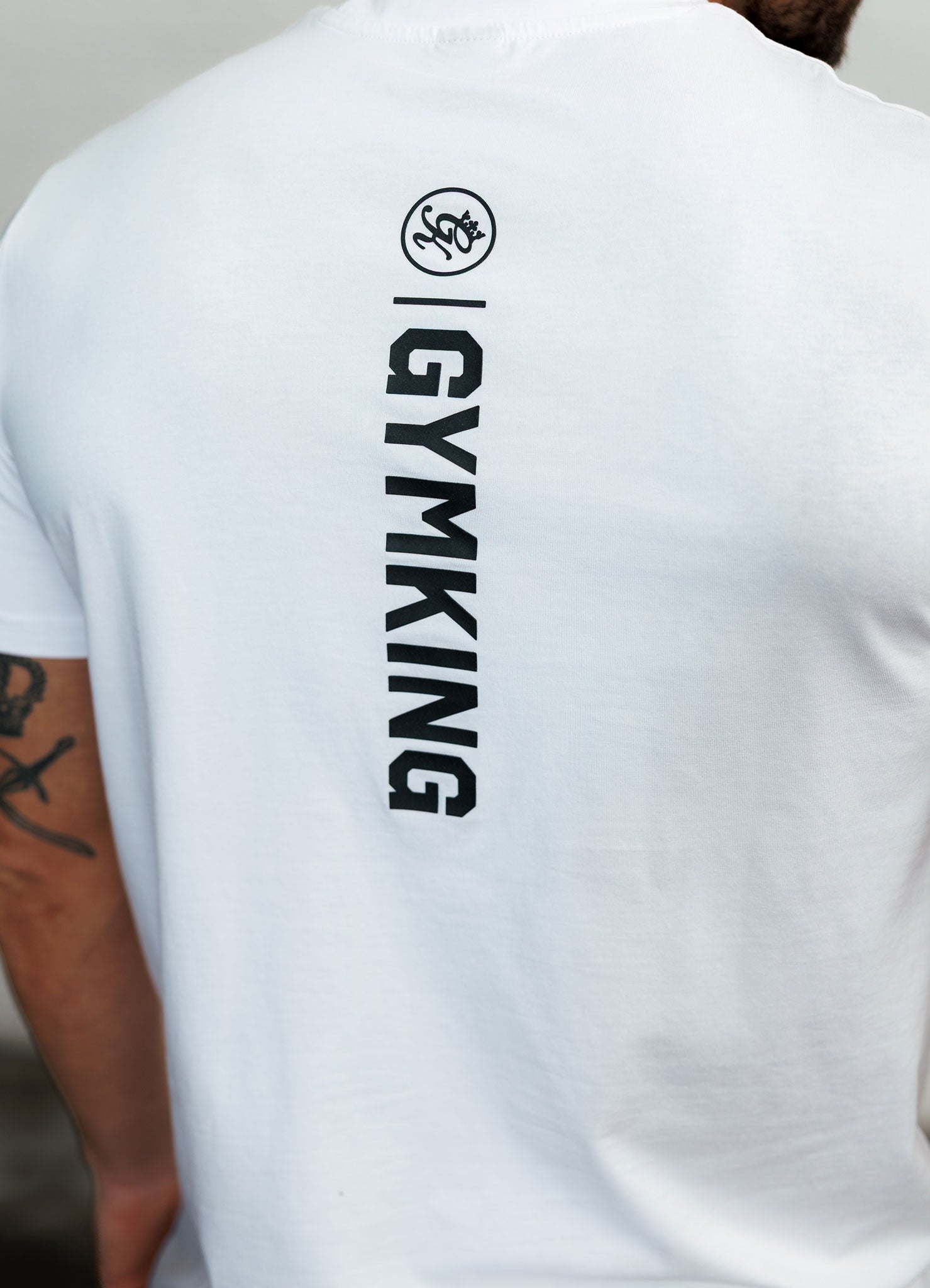 Gym King Aventus Jersey Tee - White