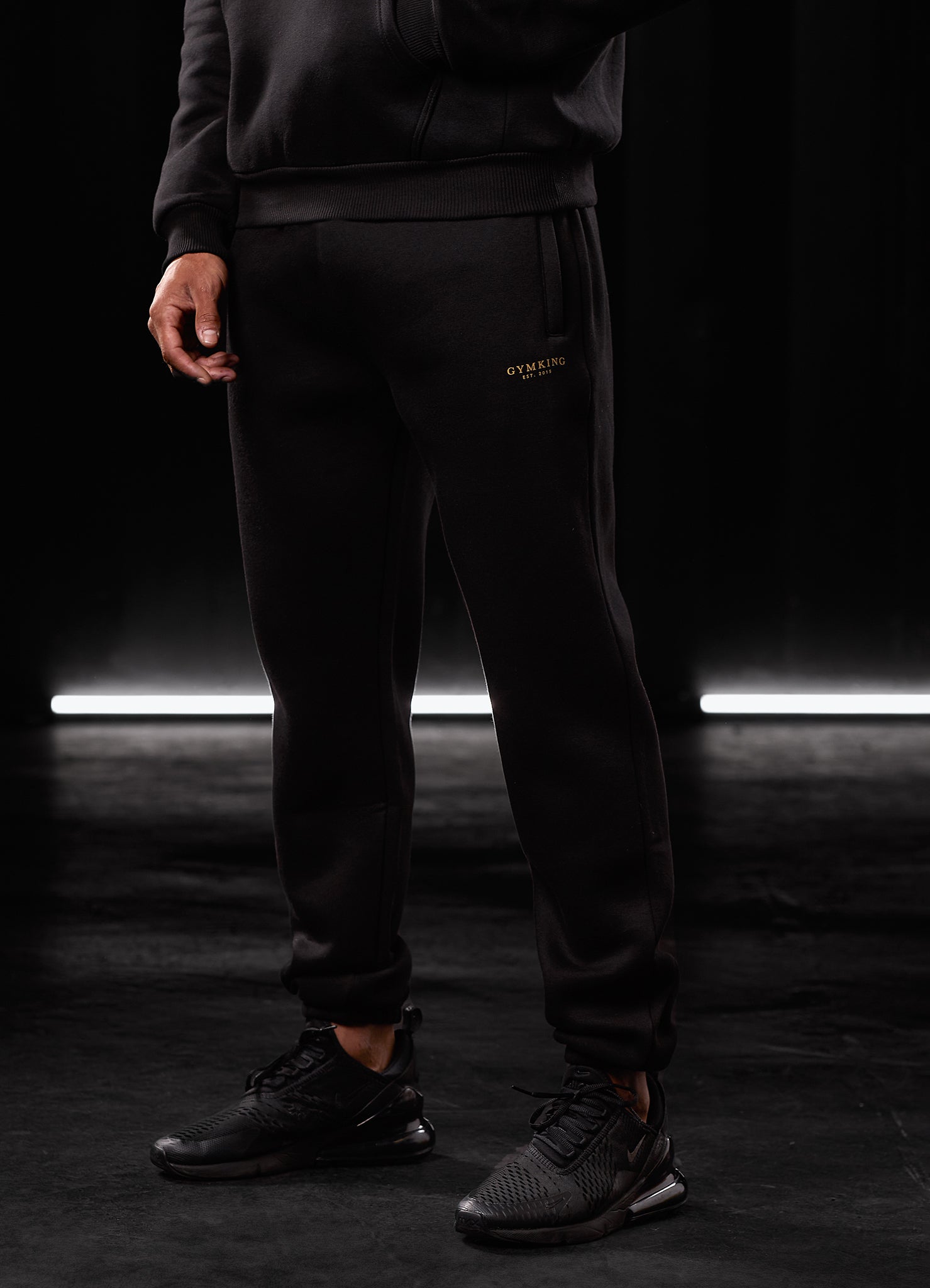 King Black Mens Casual Track Pant