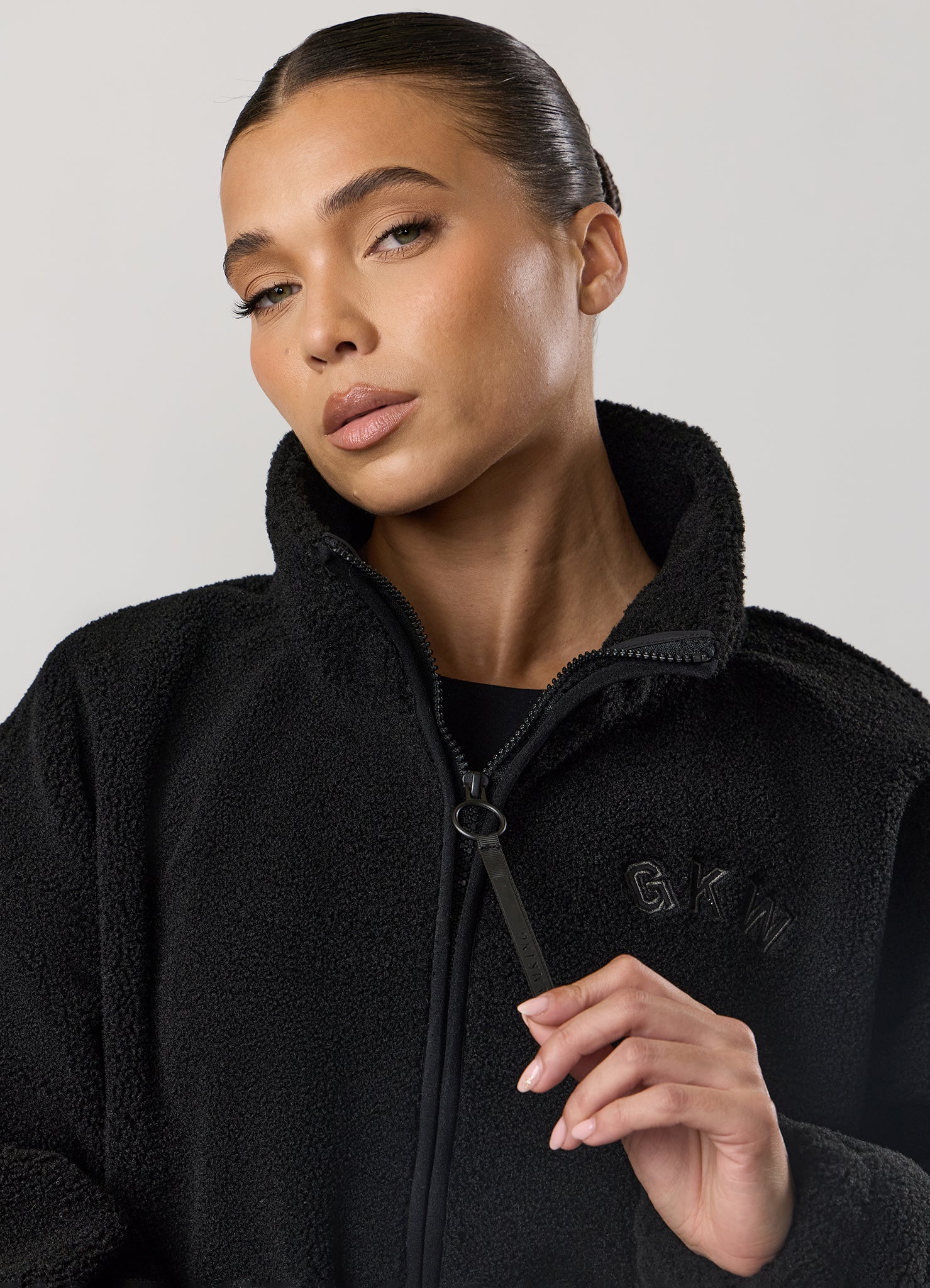 Gym King Borg Full Zip - Black