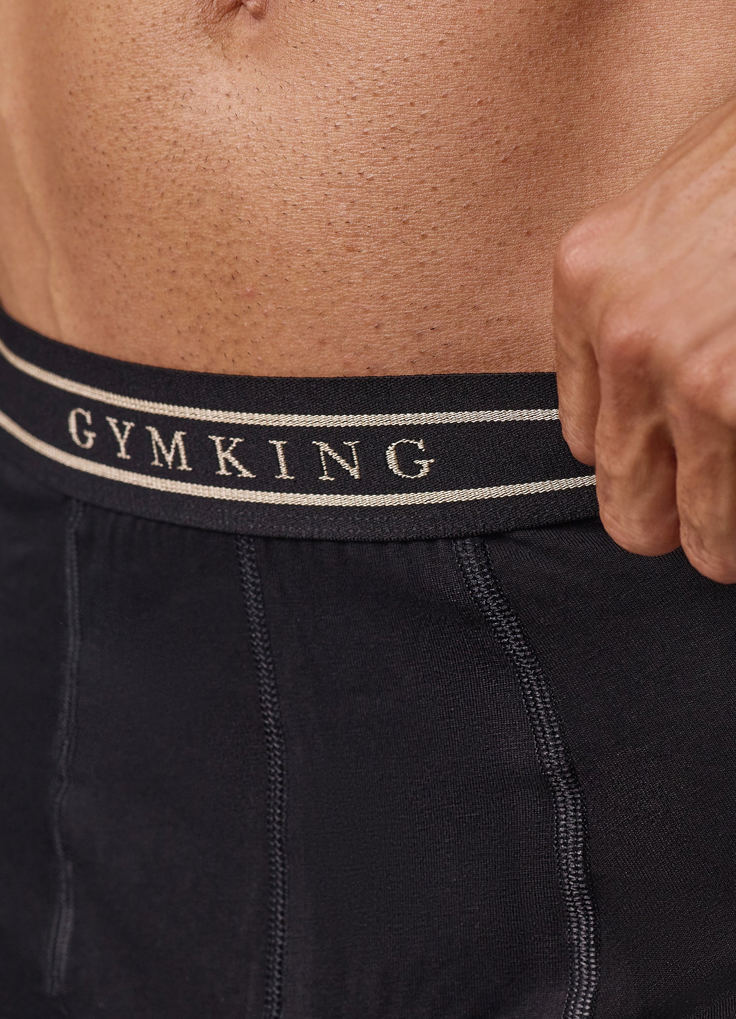 Gym King Boxers (3PK) - Black/Gold