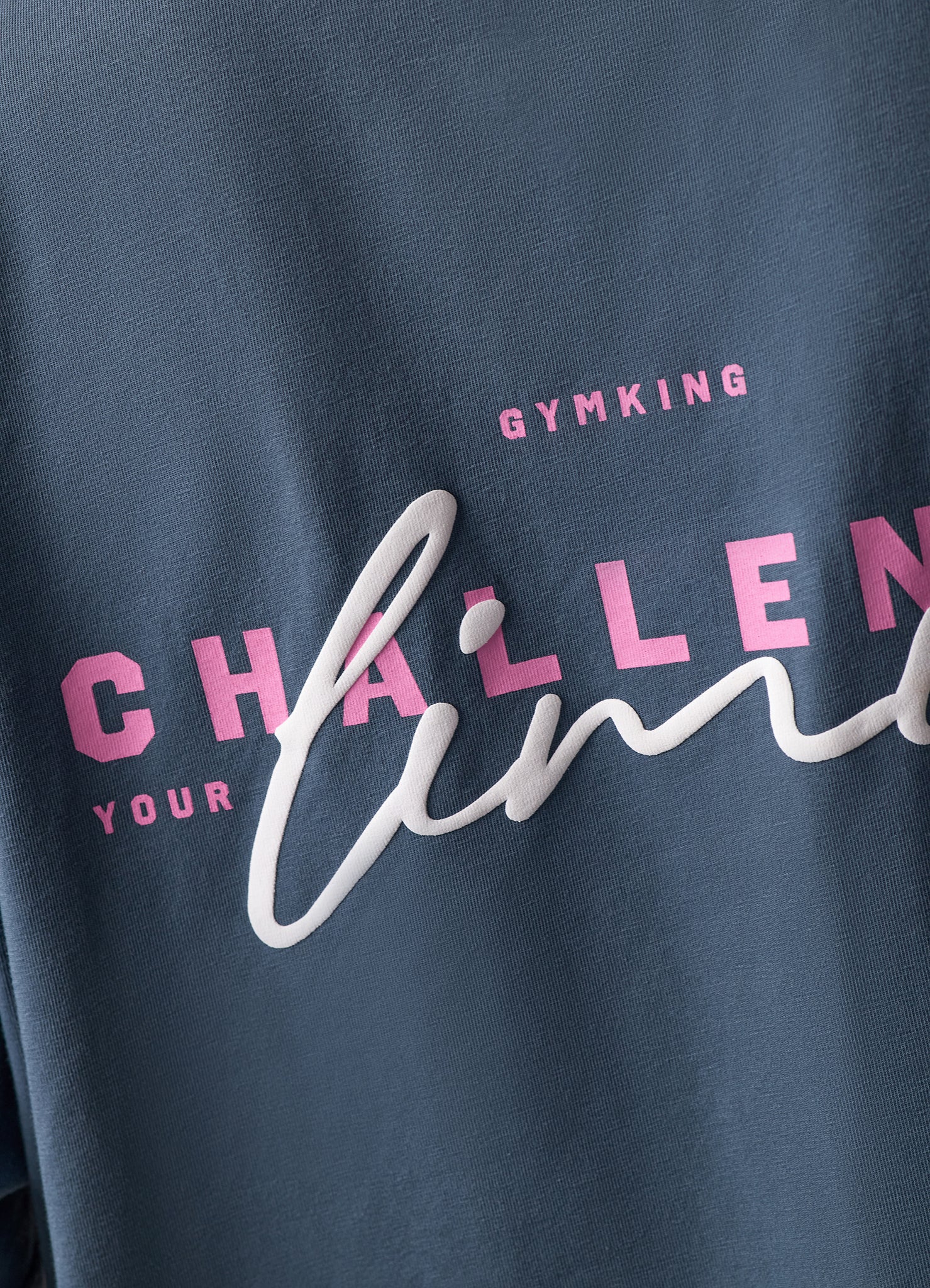 Gym King Challenge Boyfriend Tee - Storm Blue