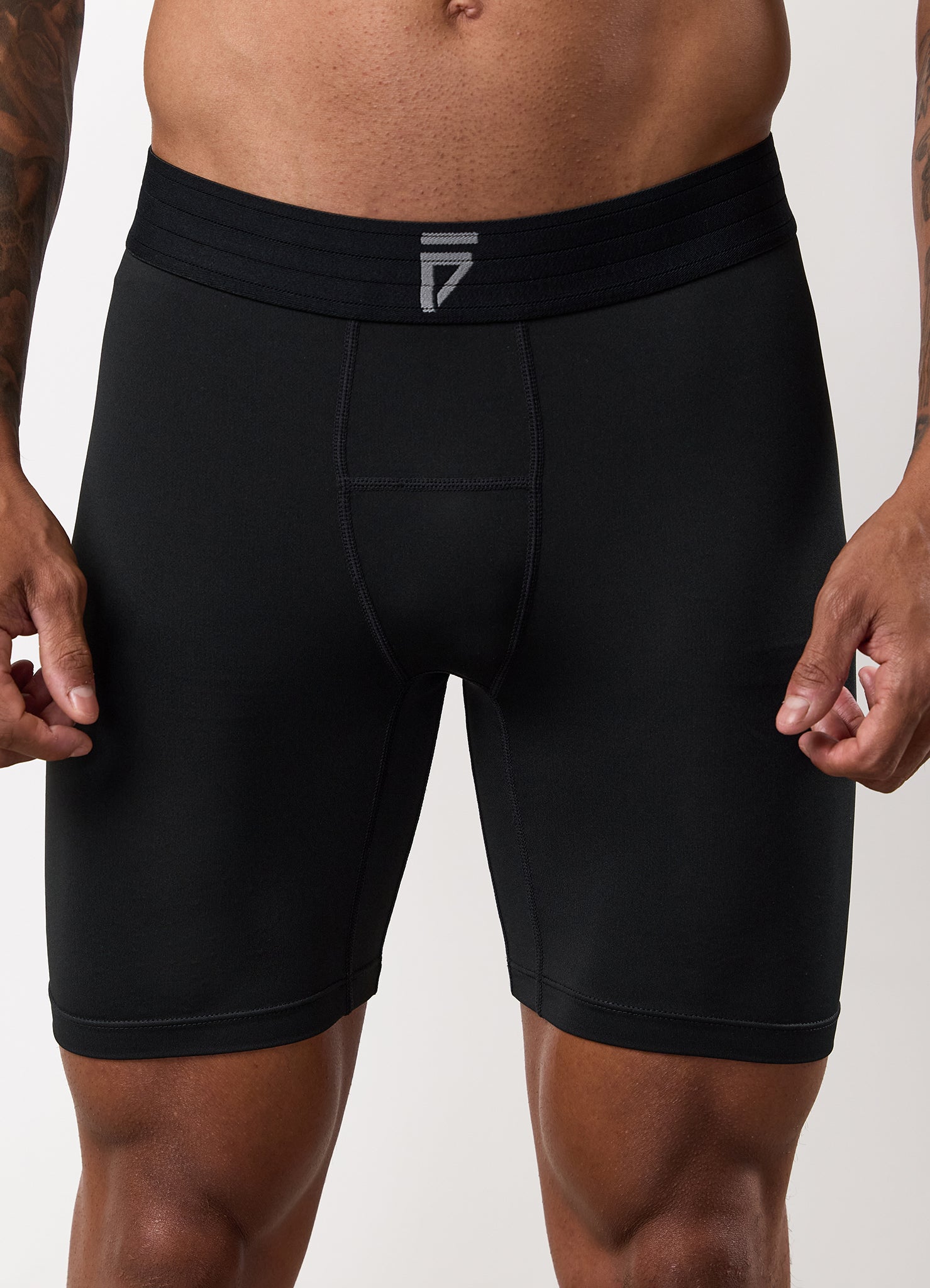 Gym King Fight Division Combat Compression Short - Black