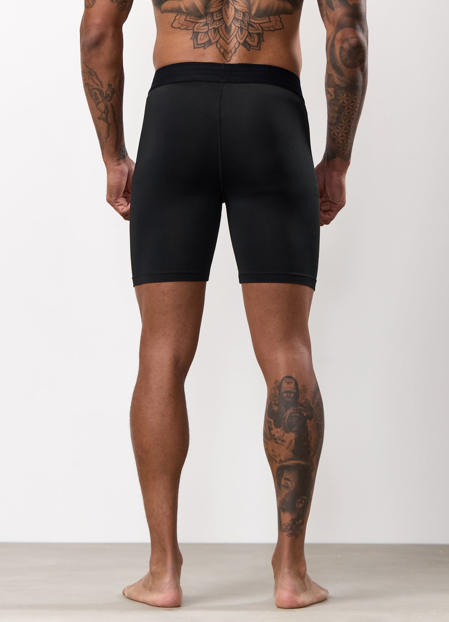 Gym King Fight Division Combat Compression Short - Black