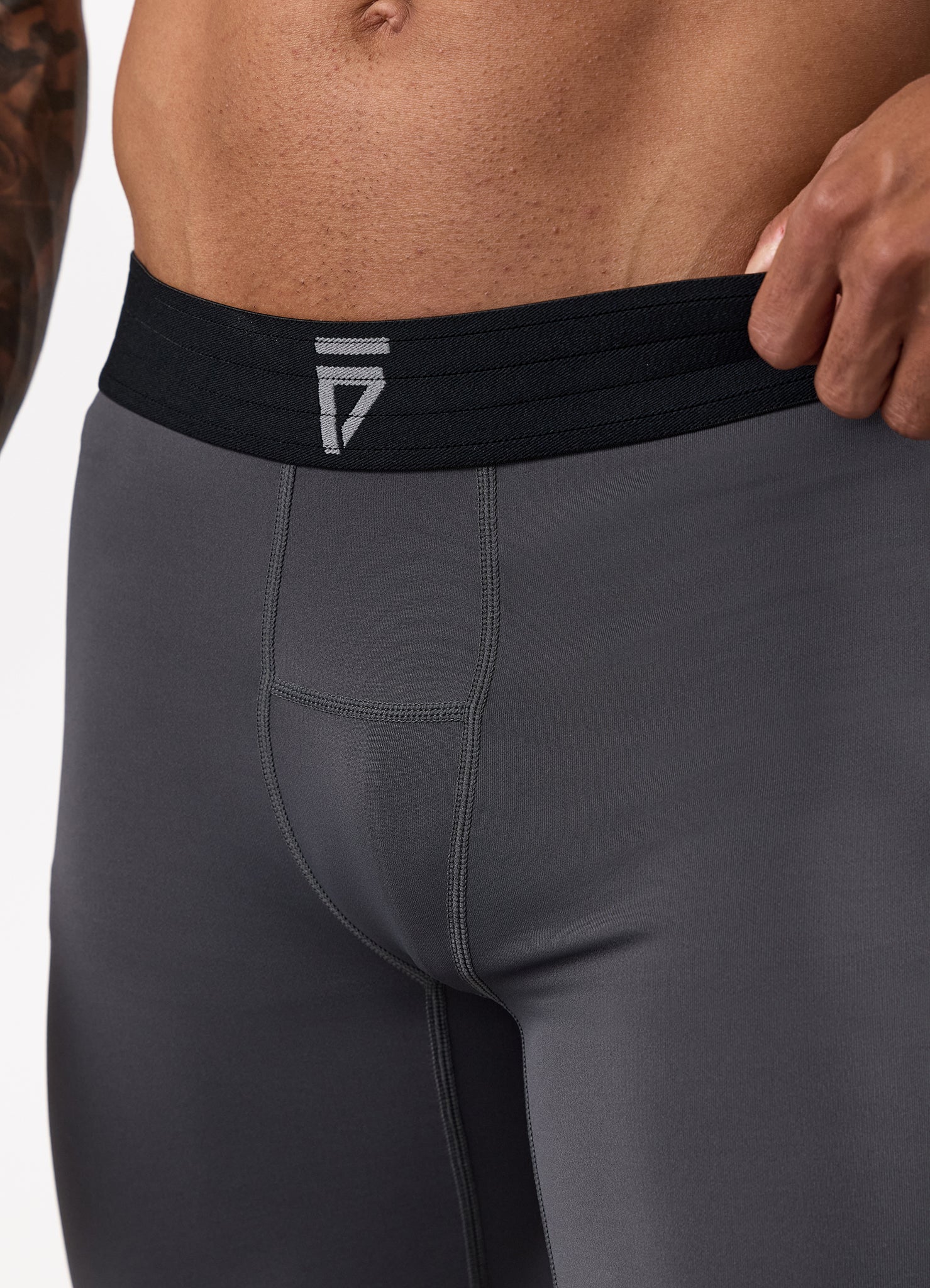 Gym King Fight Division Combat Compression Short - Graphite