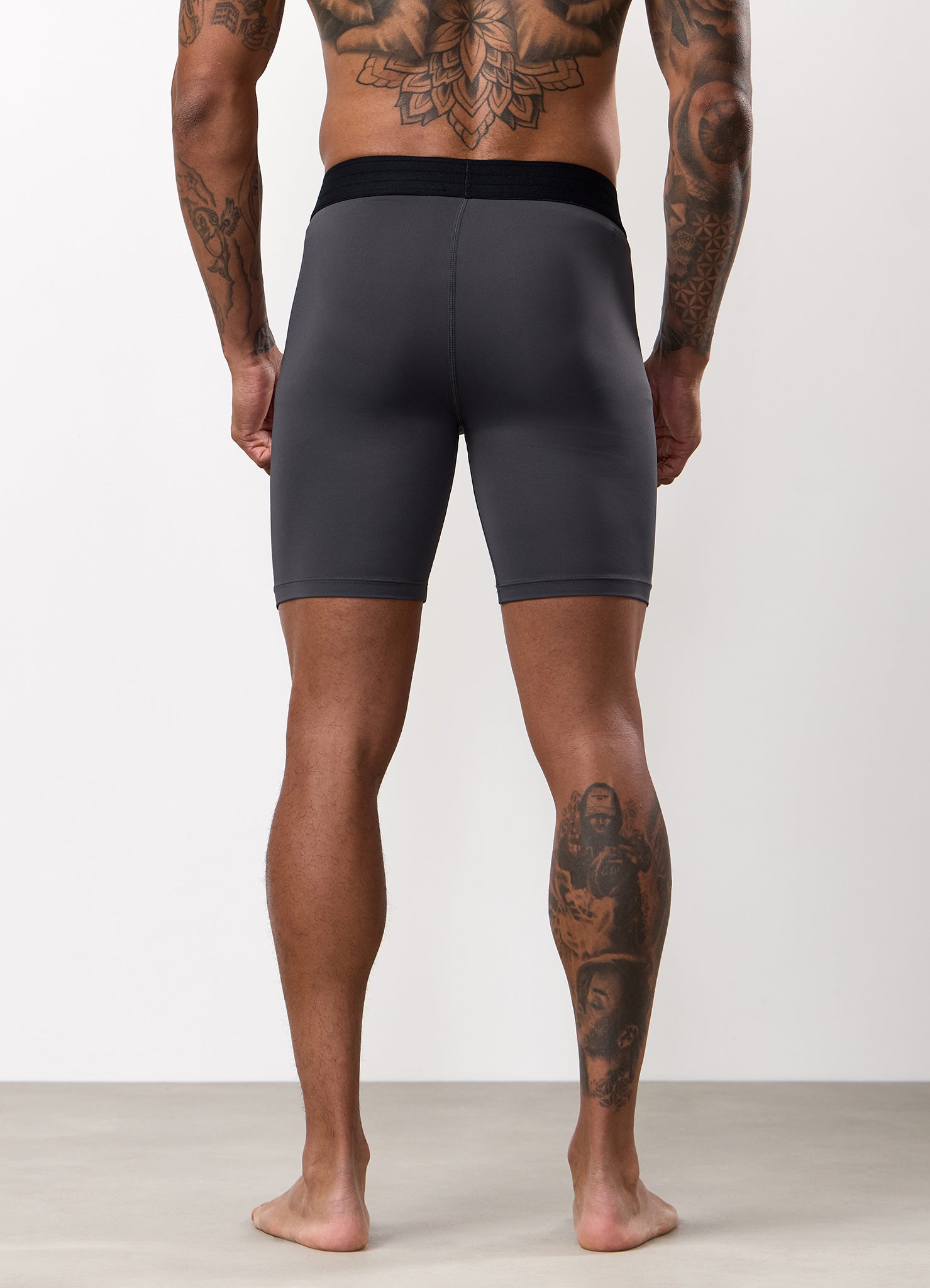 Gym King Fight Division Combat Compression Short - Graphite
