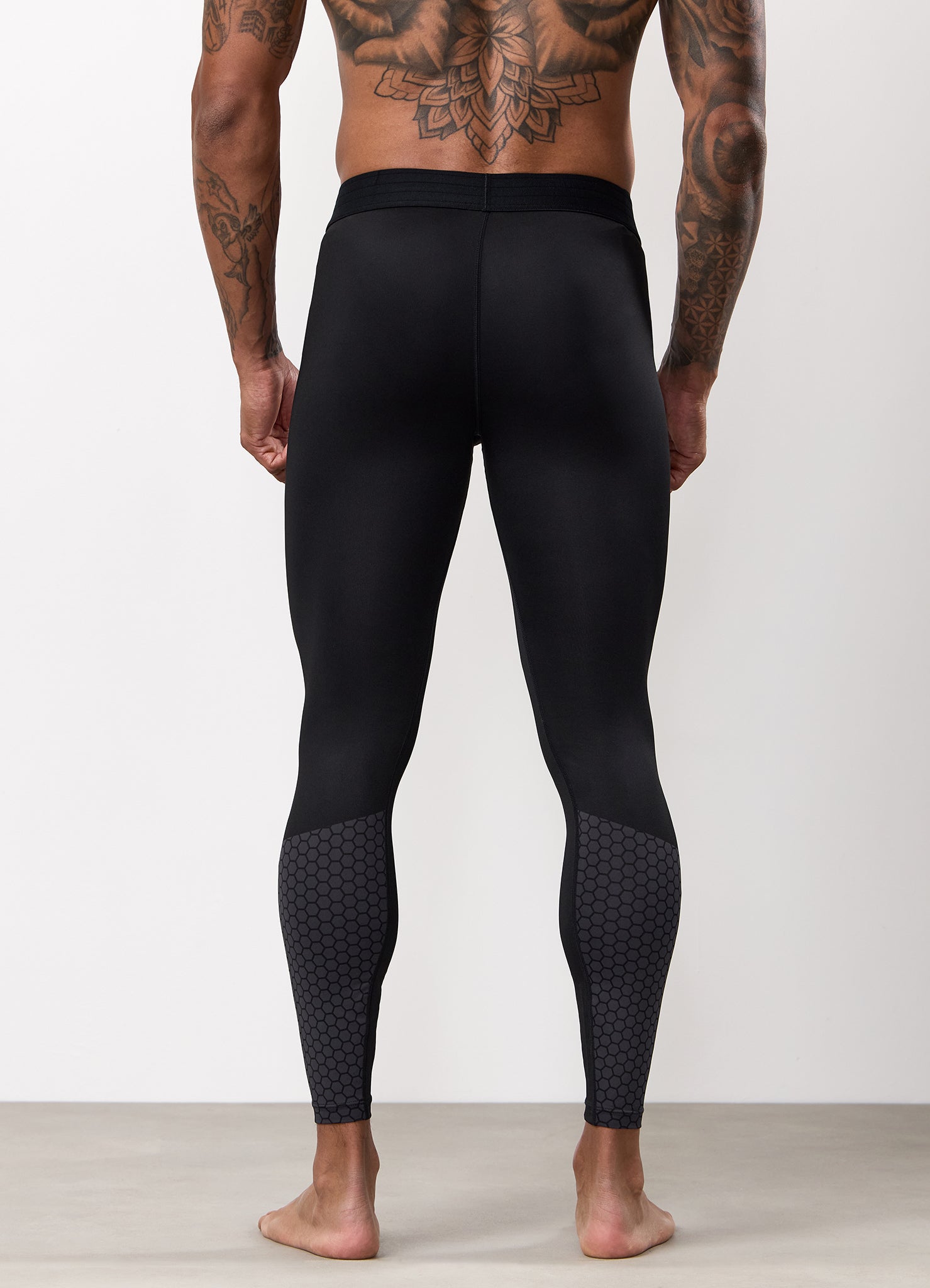 Gym King Fight Division Combat Compression Legging - Black