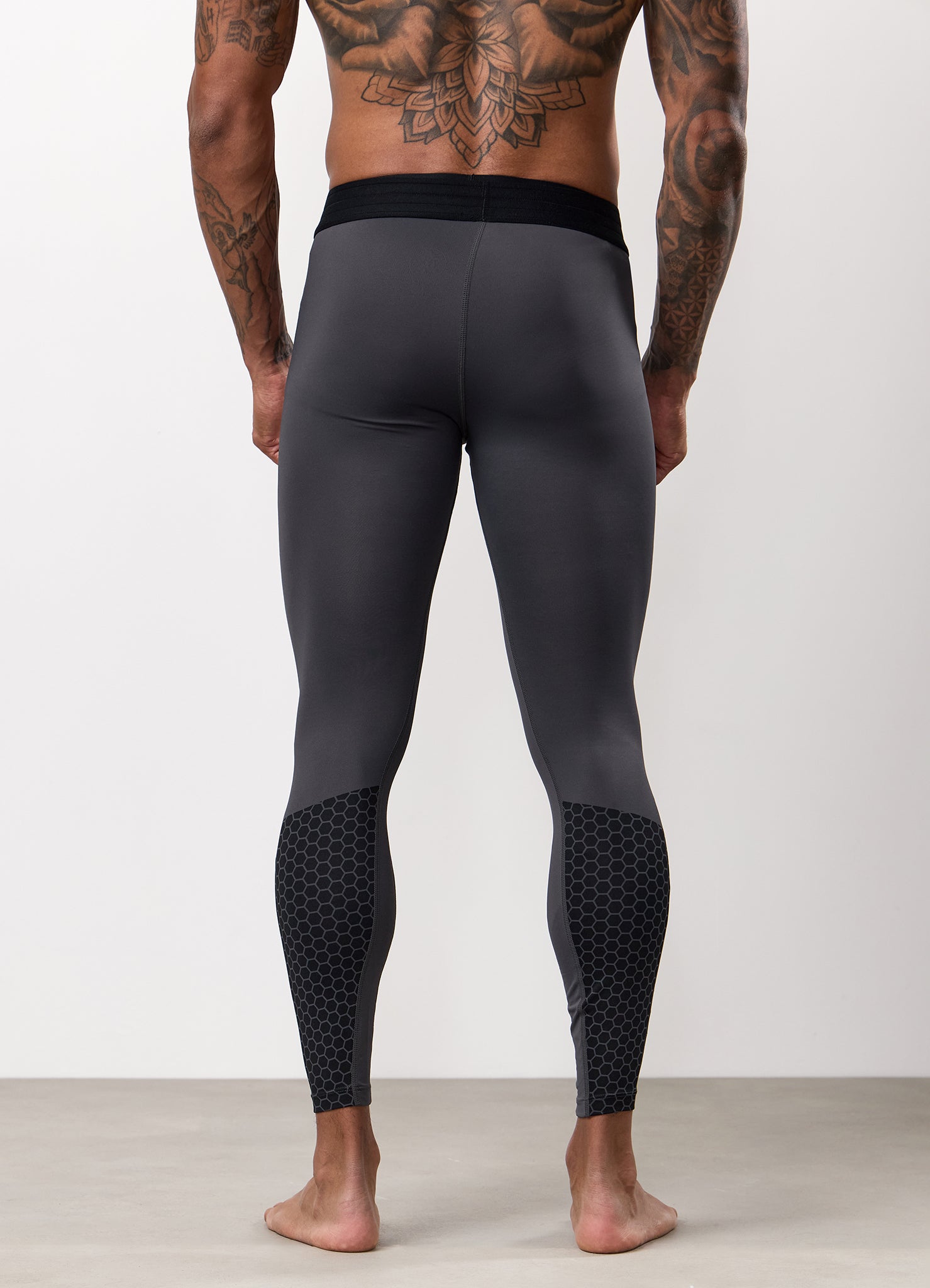 Gym King Fight Division Combat Compression Legging - Graphite