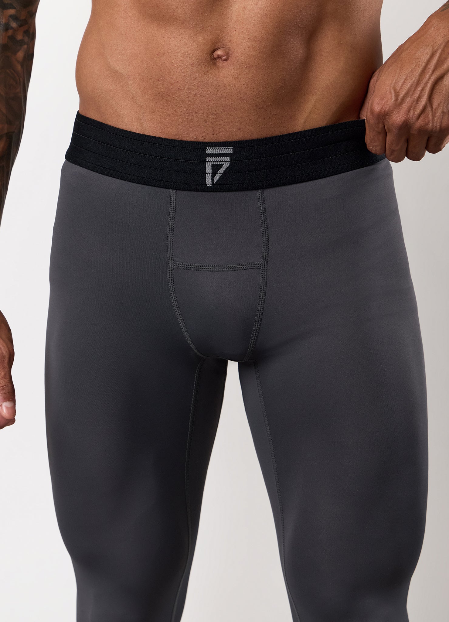 Gym King Fight Division Combat Compression Legging - Graphite