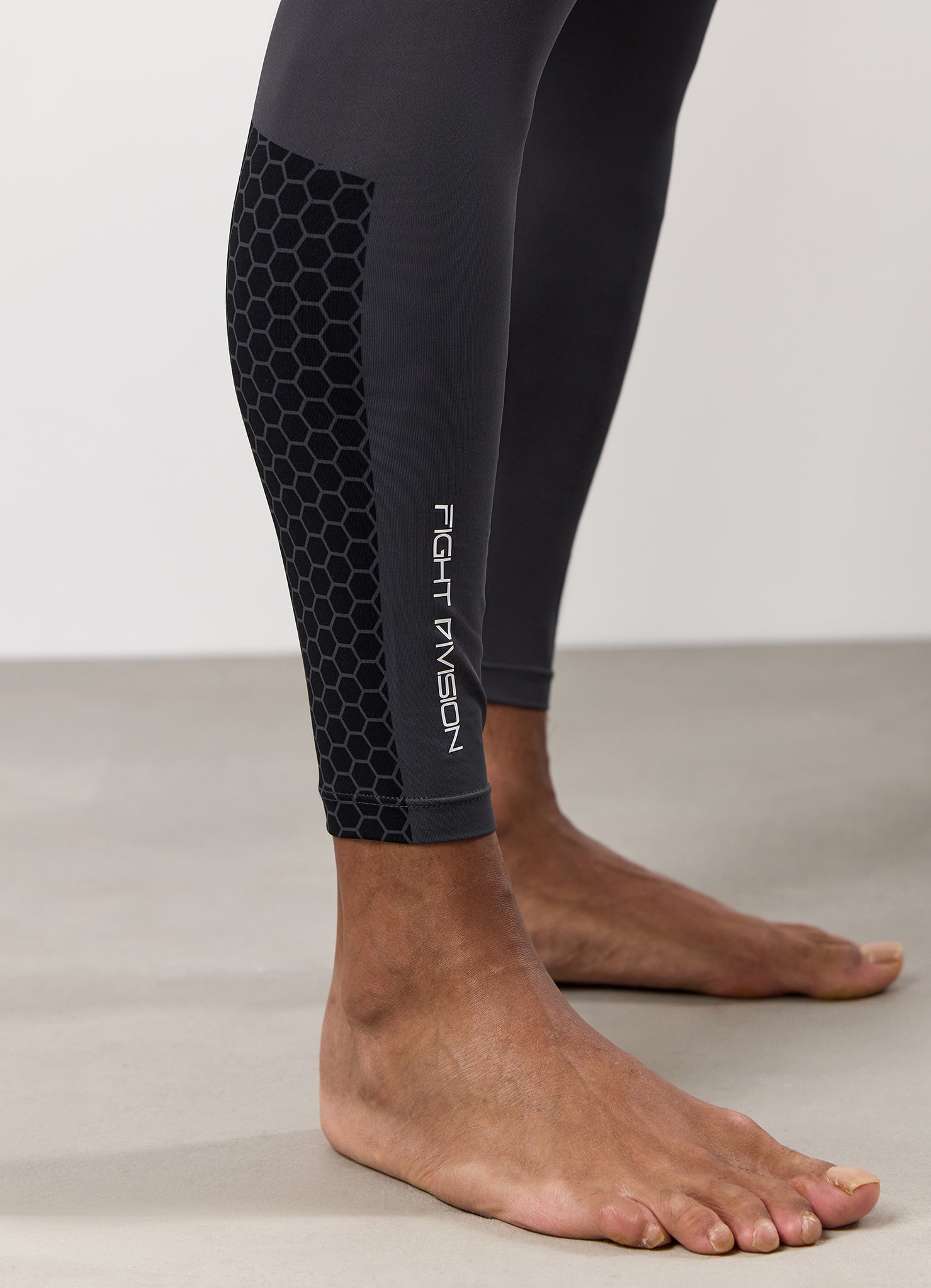 Gym King Fight Division Combat Compression Legging - Graphite