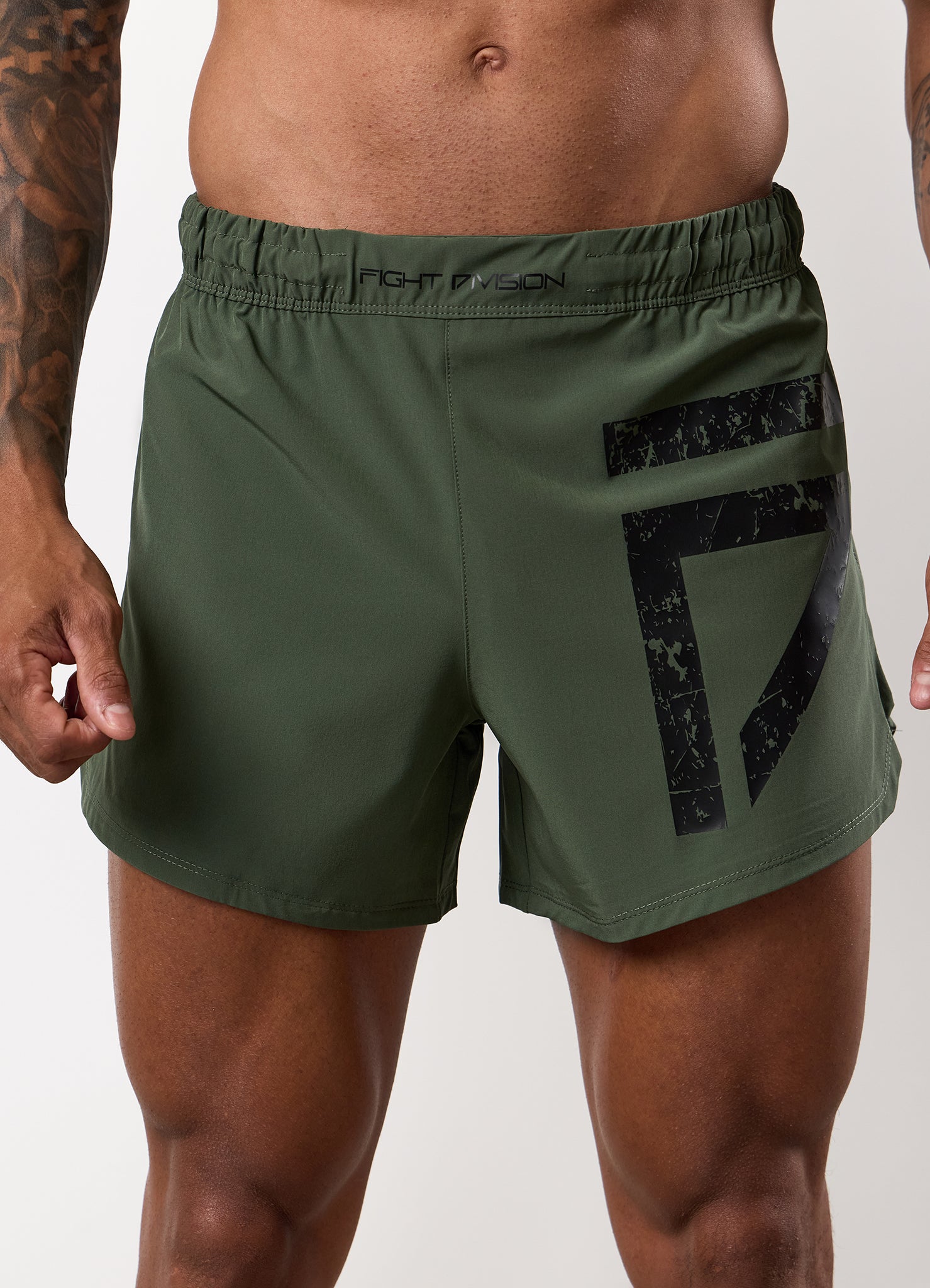 Gym King Fight Division Combat 5" Short - Deep Olive
