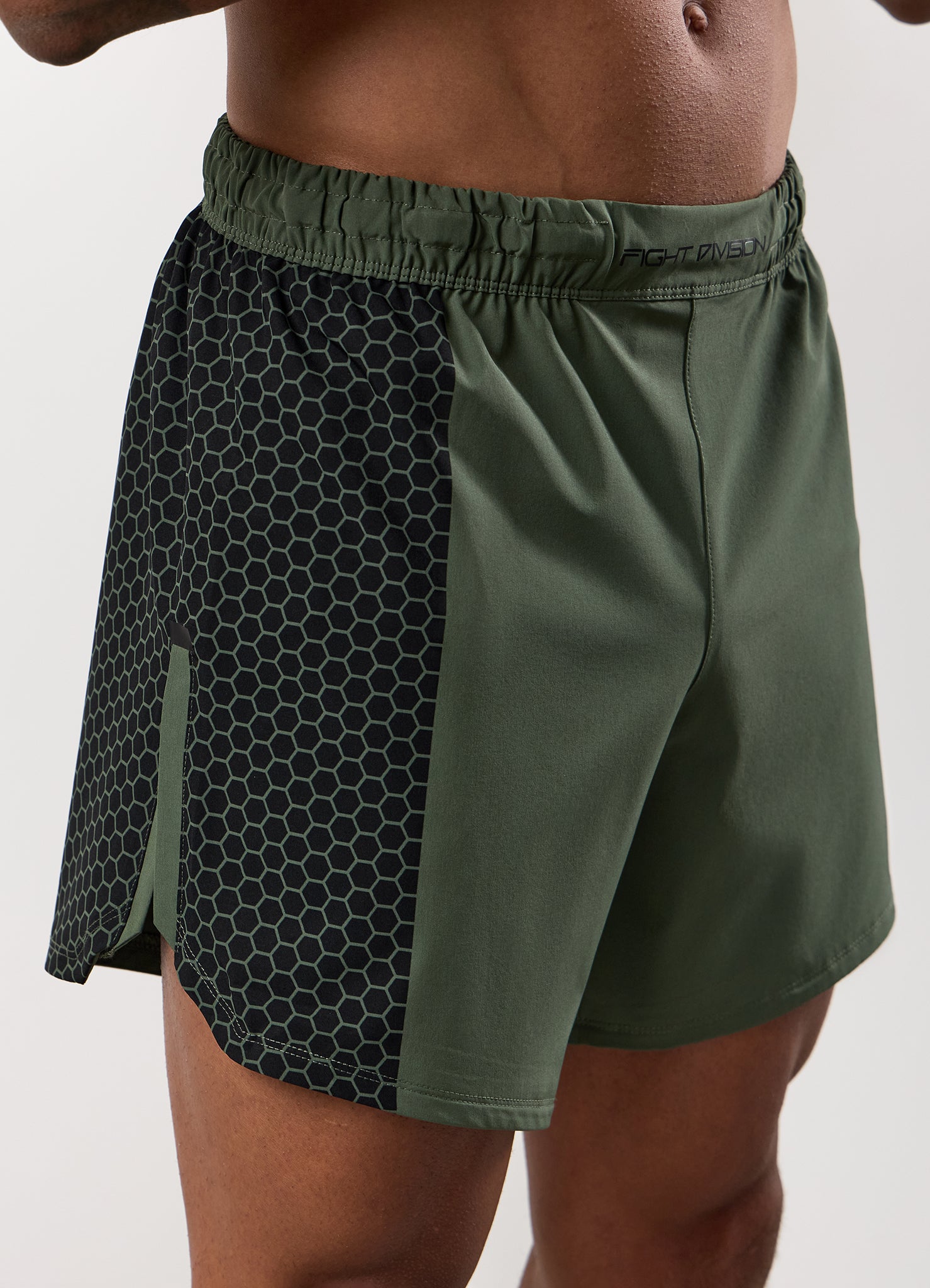 Gym King Fight Division Combat 7" Short - Deep Olive