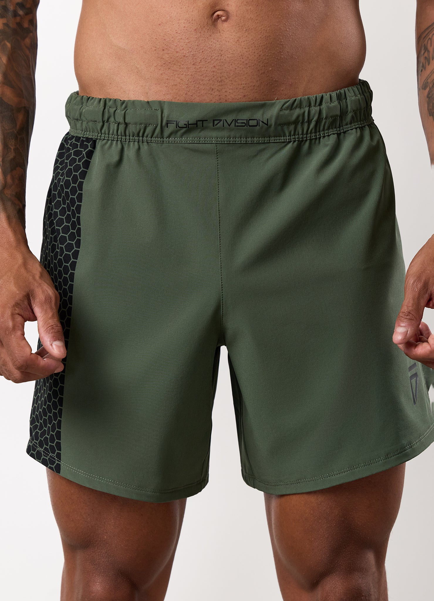 Gym King Fight Division Combat 7" Short - Deep Olive