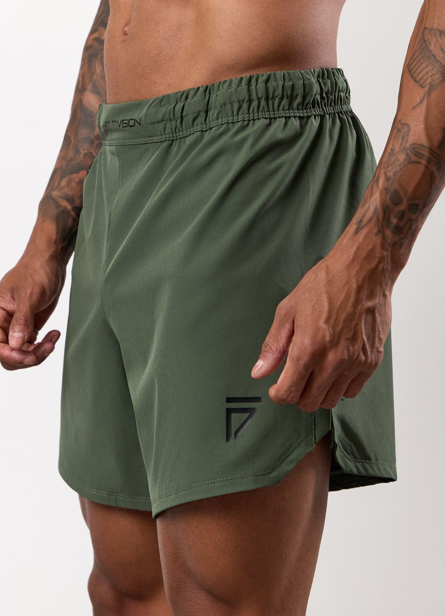Gym King Fight Division Combat 7" Short - Deep Olive