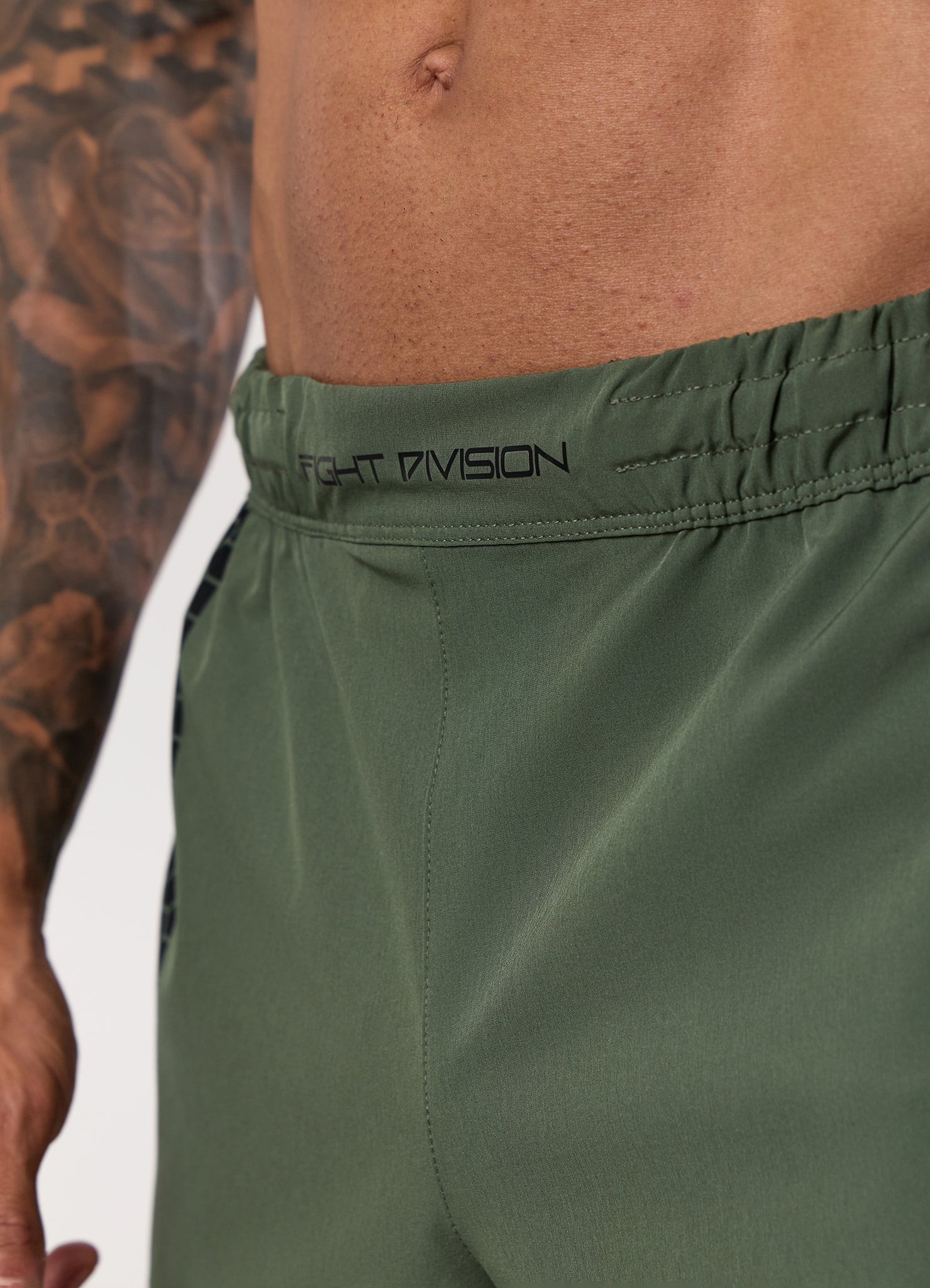 Gym King Fight Division Combat 7" Short - Deep Olive