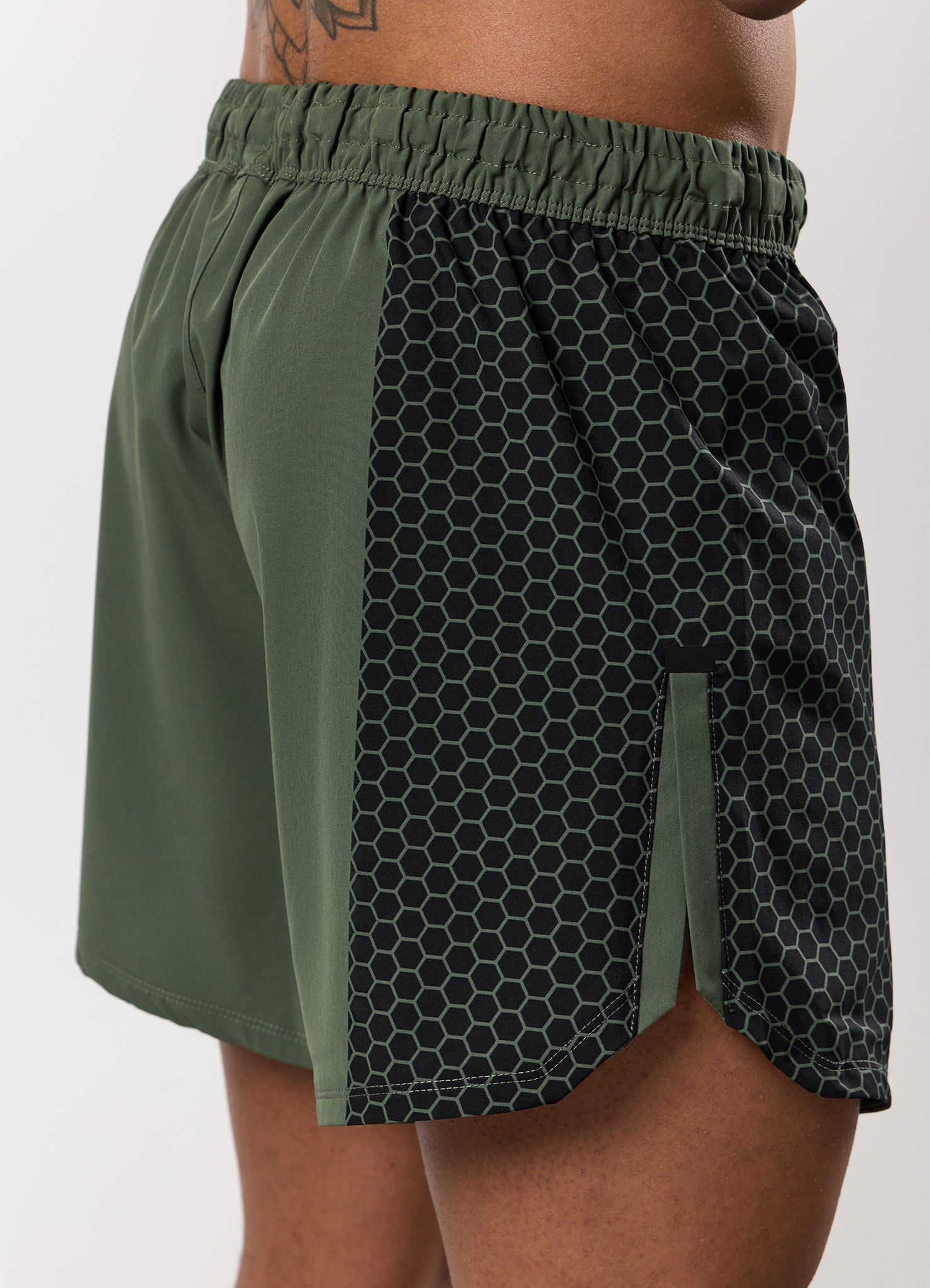 Gym King Fight Division Combat 7" Short - Deep Olive