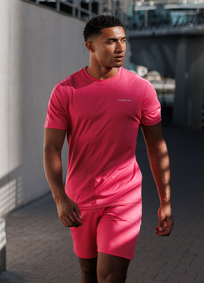 Gym King Core Plus Poly 2.0 Tee - Pink