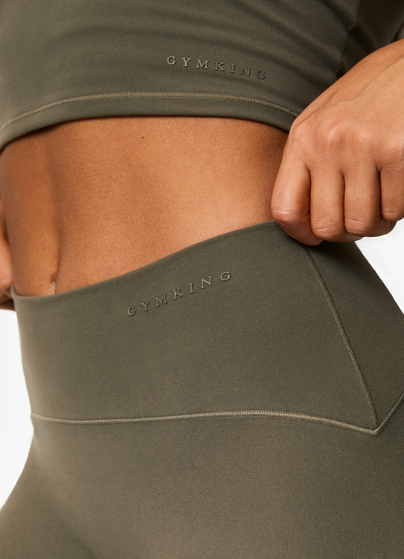 Gym King Peach Luxe Legging - Olive Luxe