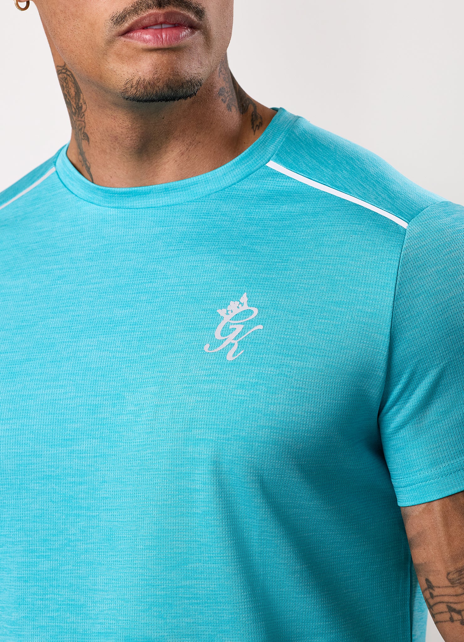 Gym King Element Tee - Turquoise Marl