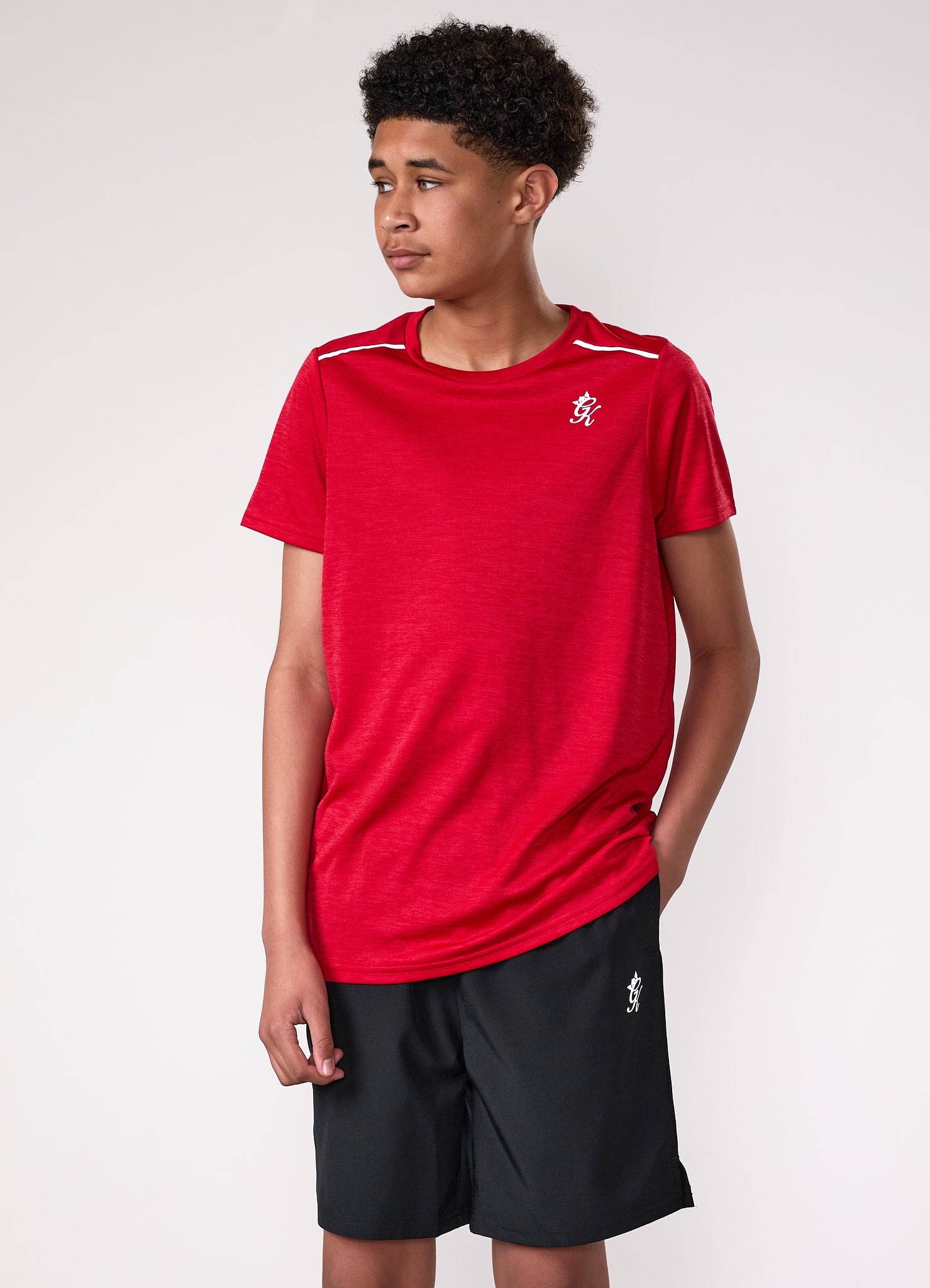 Gym King Kids Element Tee - Red Pepper Marl