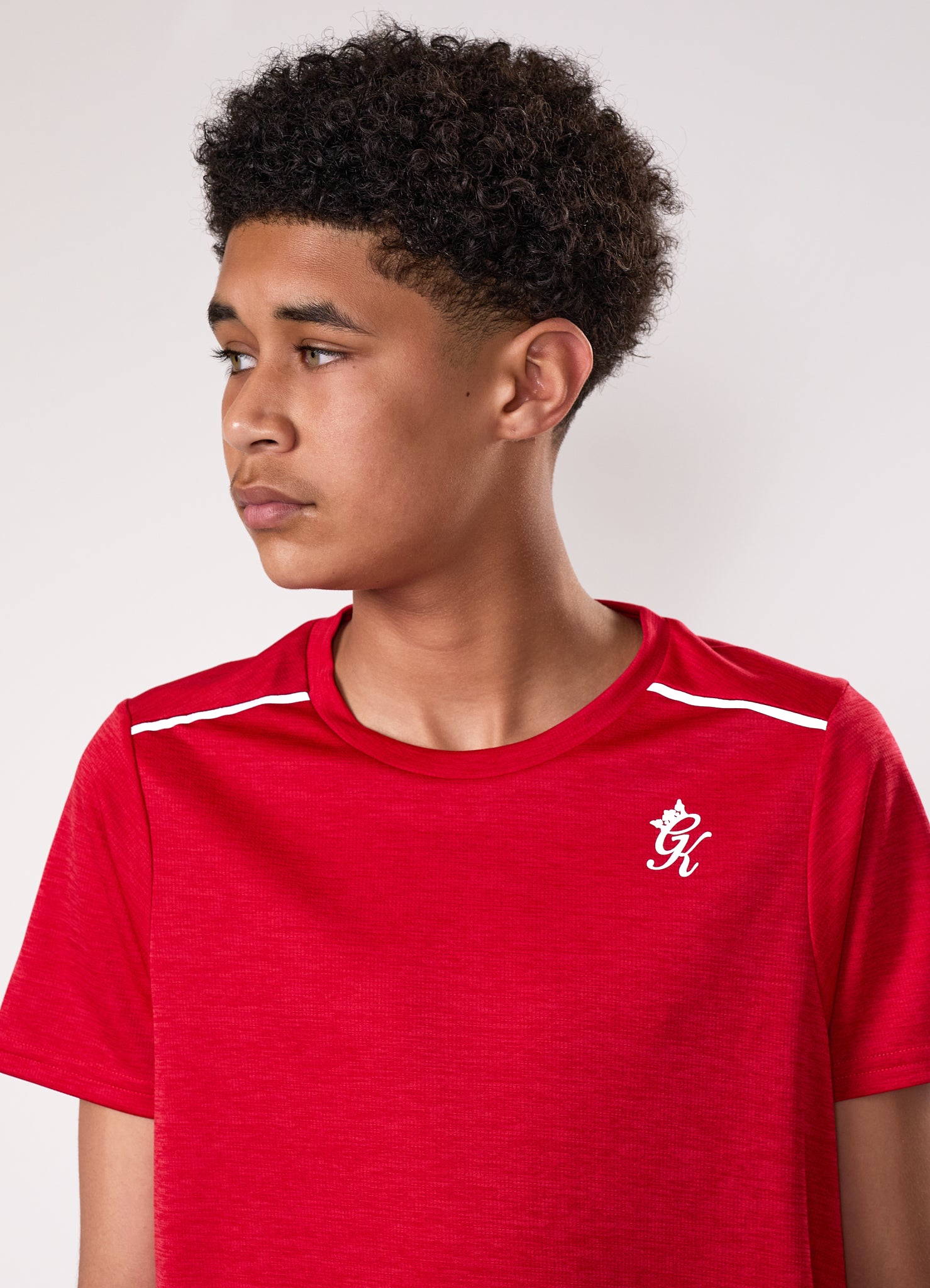 Gym King Kids Element Tee - Red Pepper Marl