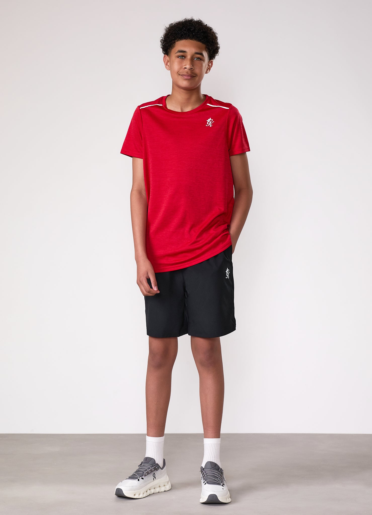 Gym King Kids Element Tee - Red Pepper Marl