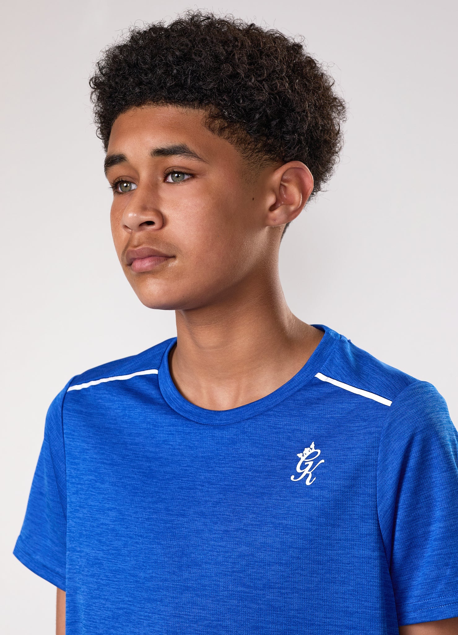 Gym King Kids Element Tee - Sonic Blue Marl