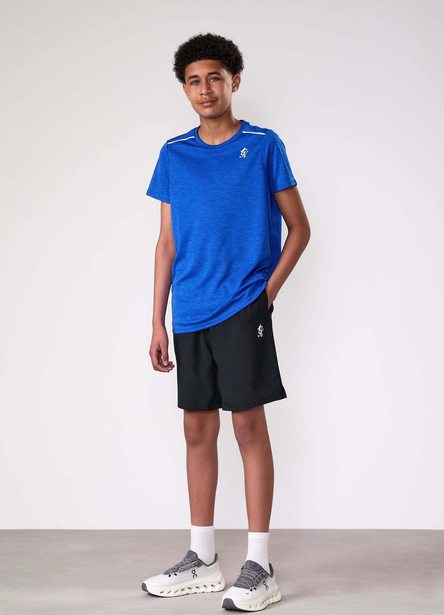 Gym King Kids Element Tee - Sonic Blue Marl