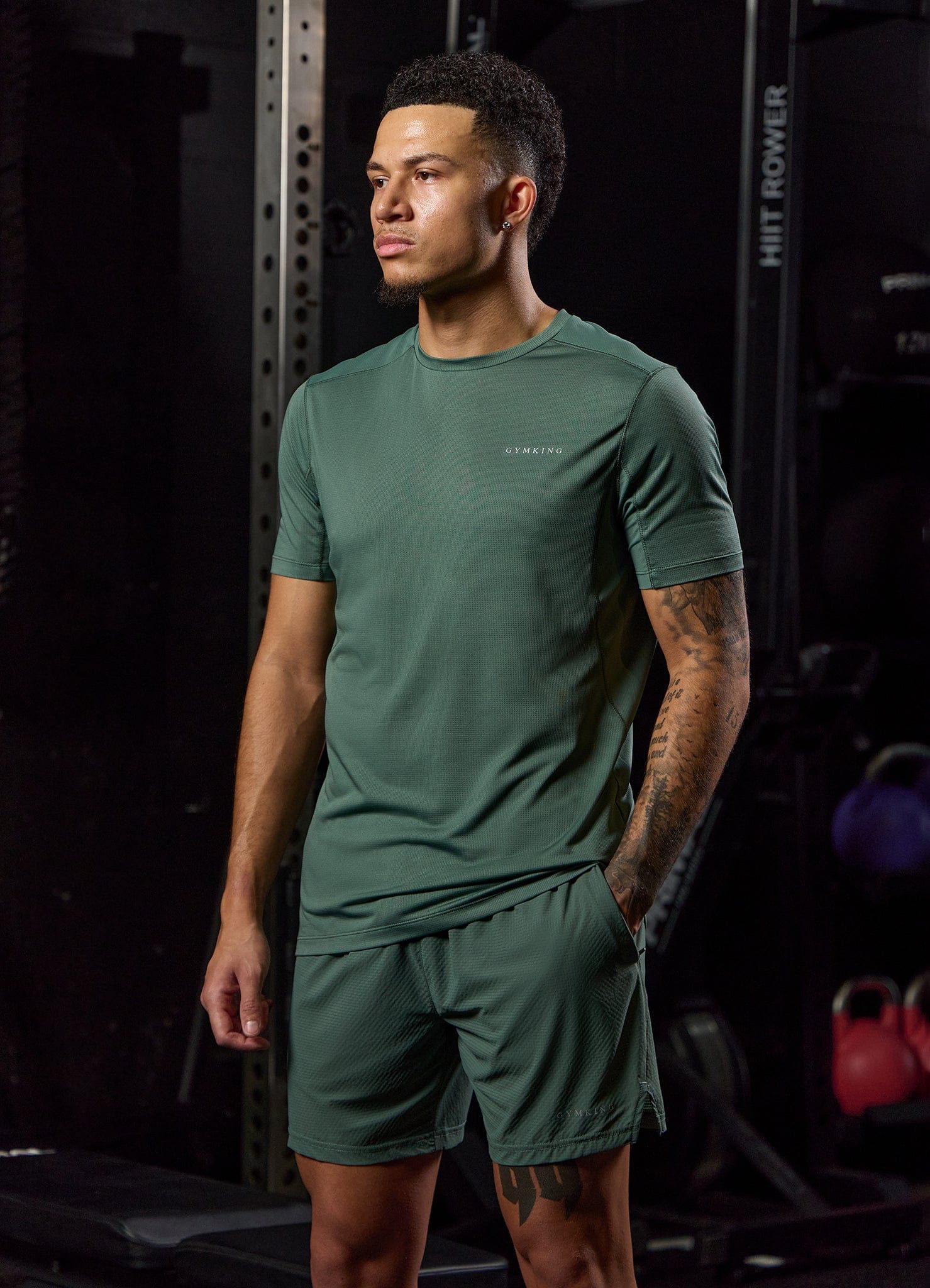 Gym King Energise T-Shirt - Army Green