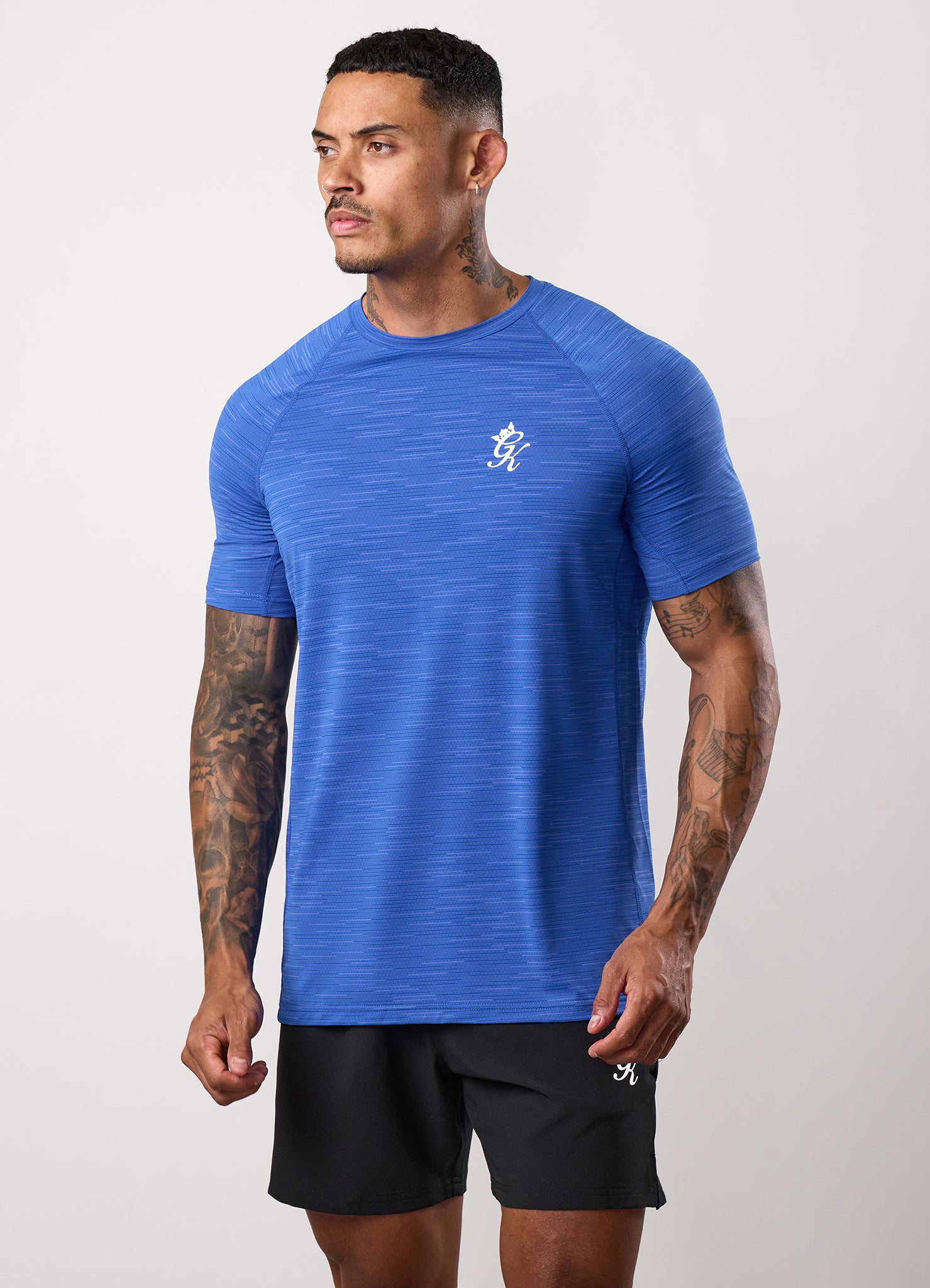 Gym King Energy Grindle Tee - Royal Azure