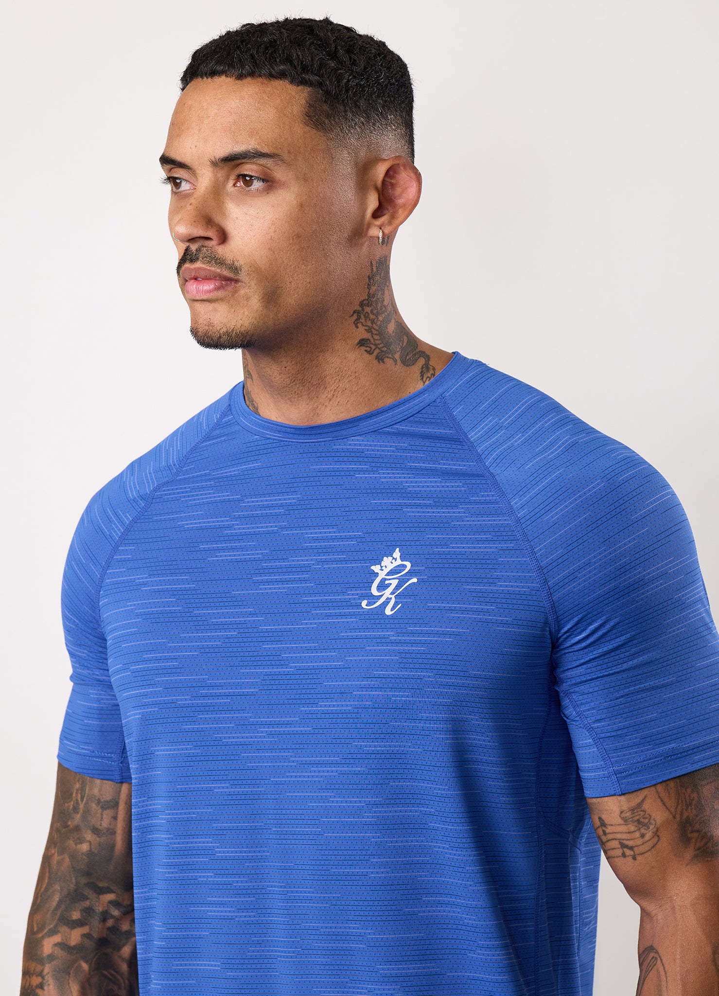 Gym King Energy Grindle Tee - Royal Azure