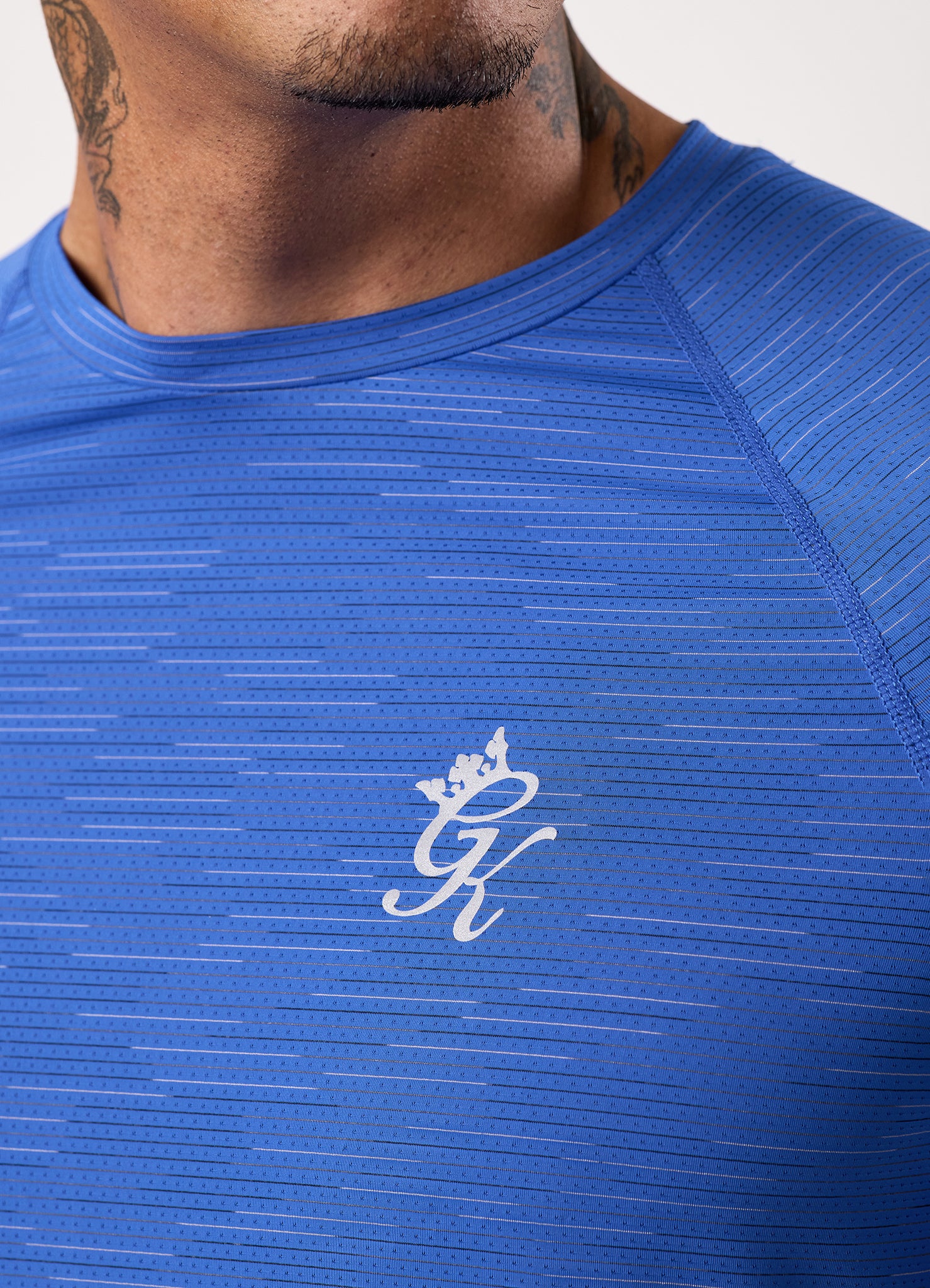 Gym King Energy Grindle Tee - Royal Azure