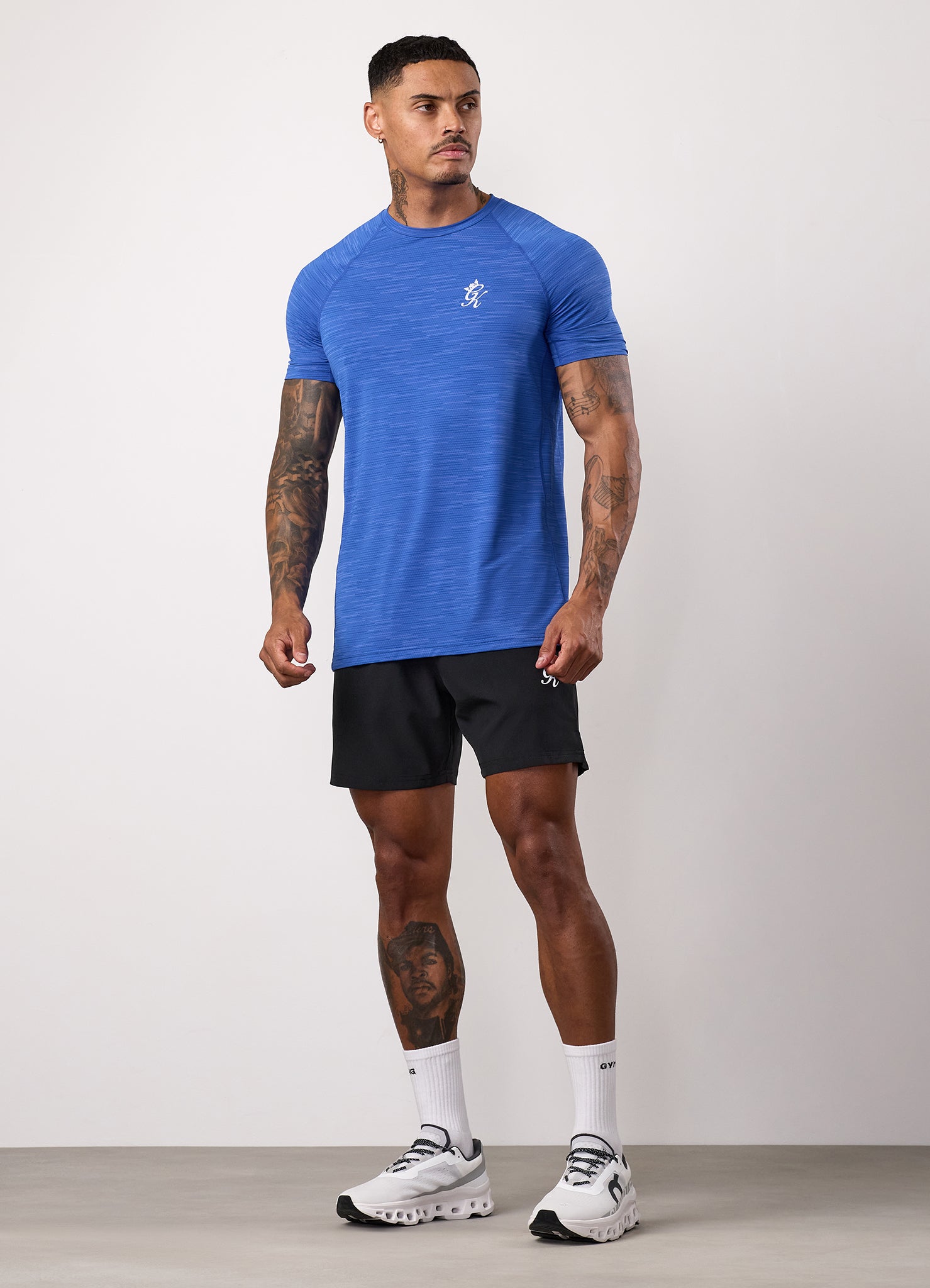 Gym King Energy Grindle Tee - Royal Azure
