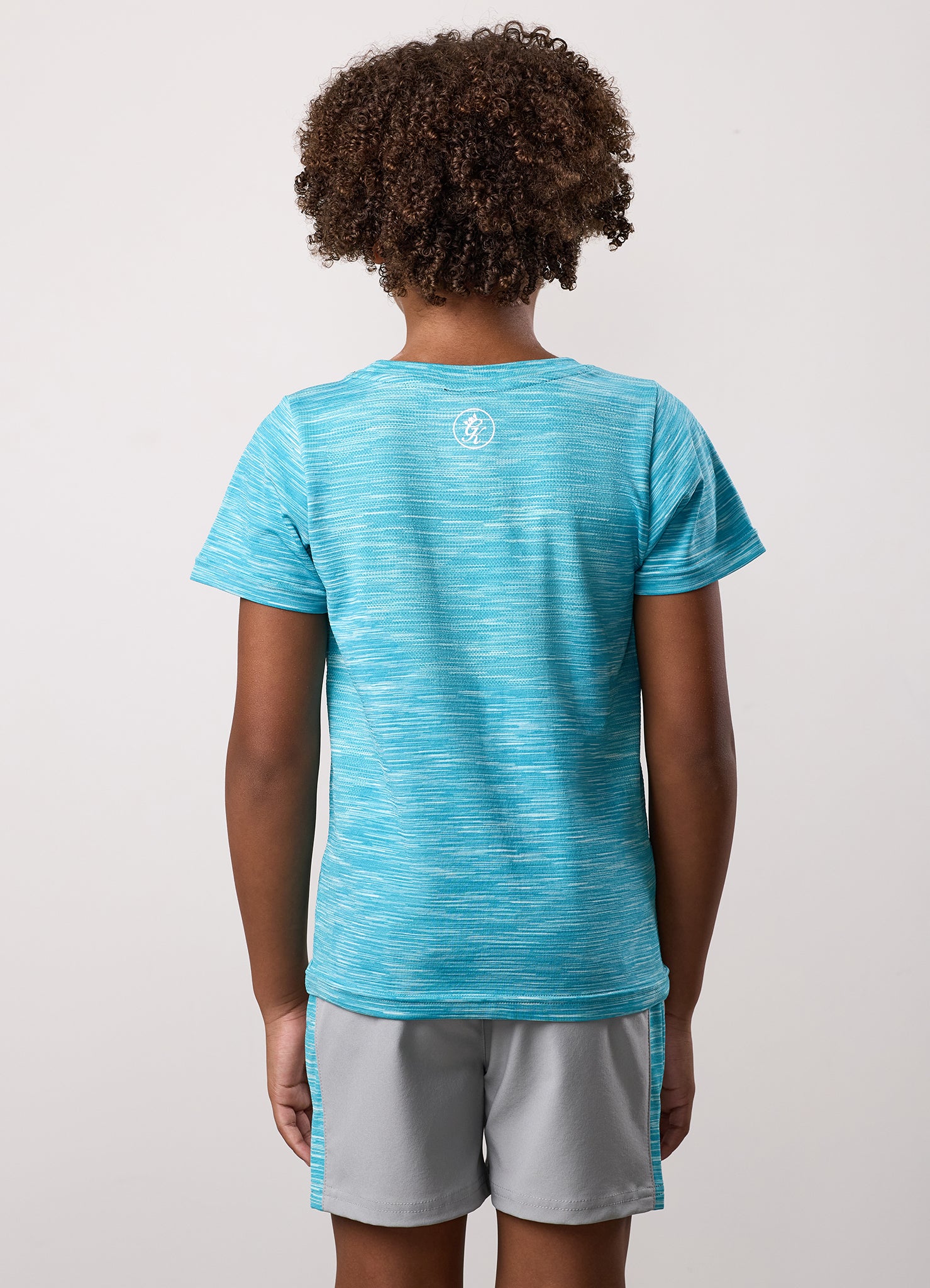 Gym King Kids Energy Space Dye Tee - Ocean Blue Multi